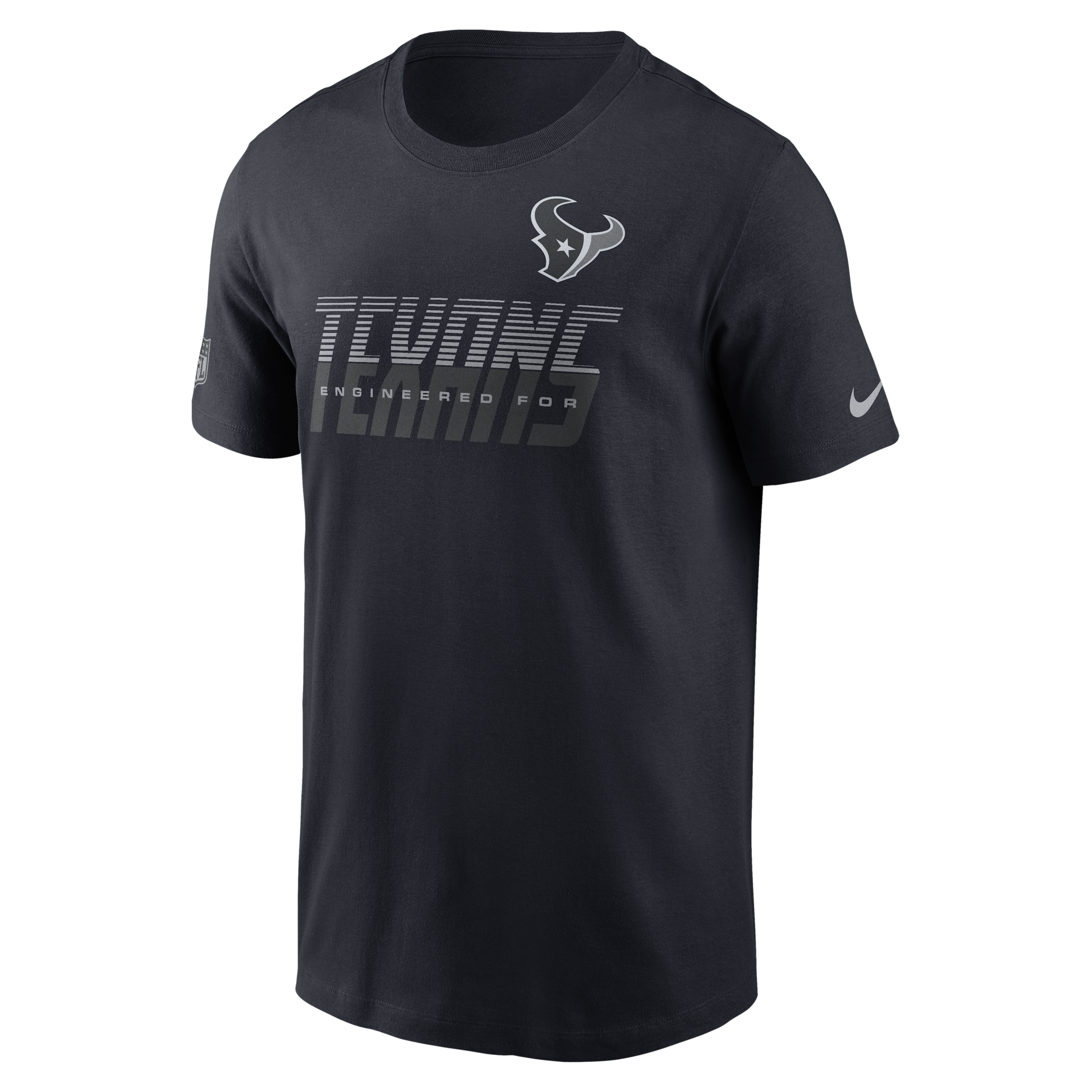 Houston Texans Sideline Team Issue Nike Men's Dri-FIT NFL T-Shirt in Blue | 02ET4FA9H-TF9