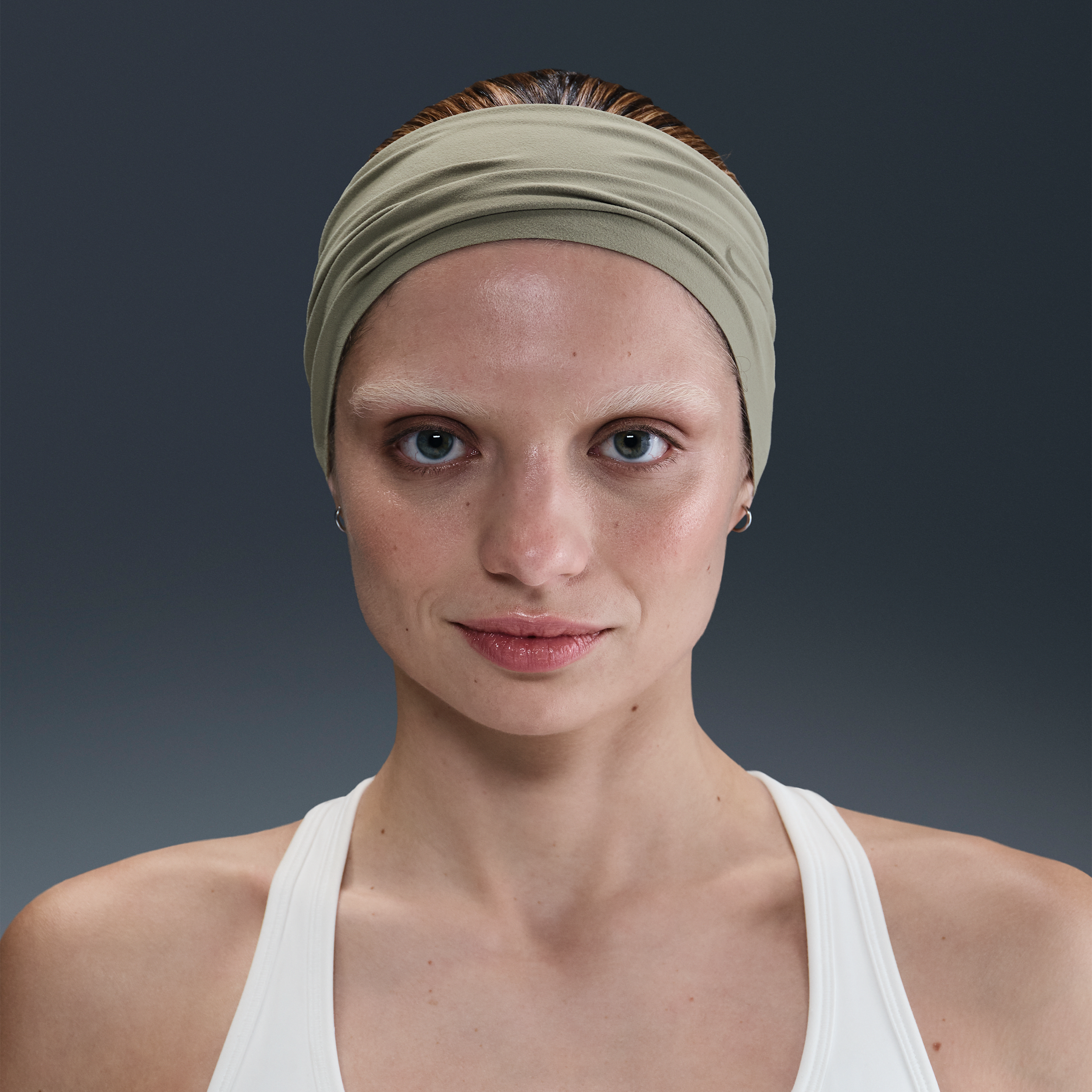 Nike Unisex Fury Elevate Dri-fit Extra-wide Headband In Green