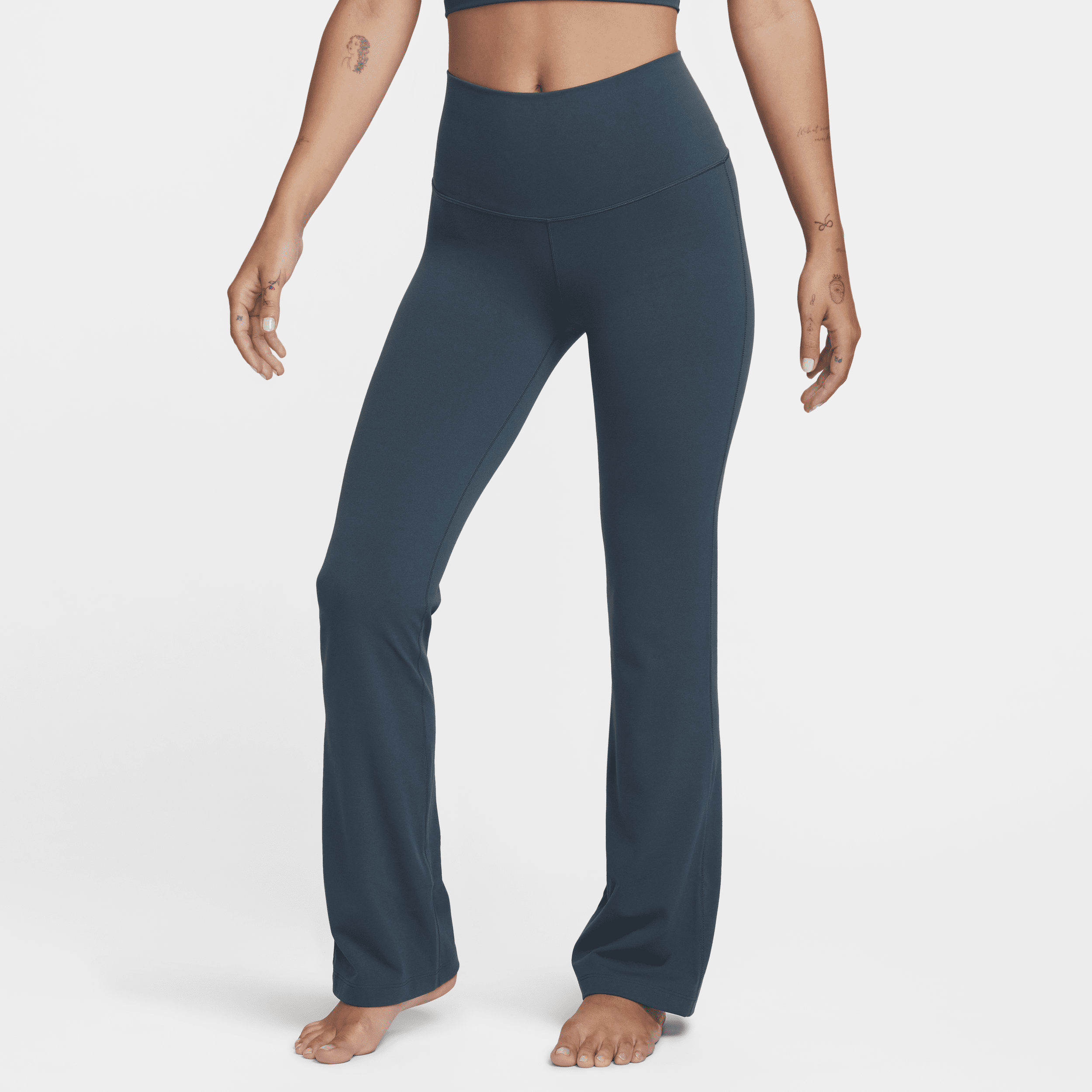 Shop Nike Women's  Yoga Dri-fit Luxe Flared Pants In Green