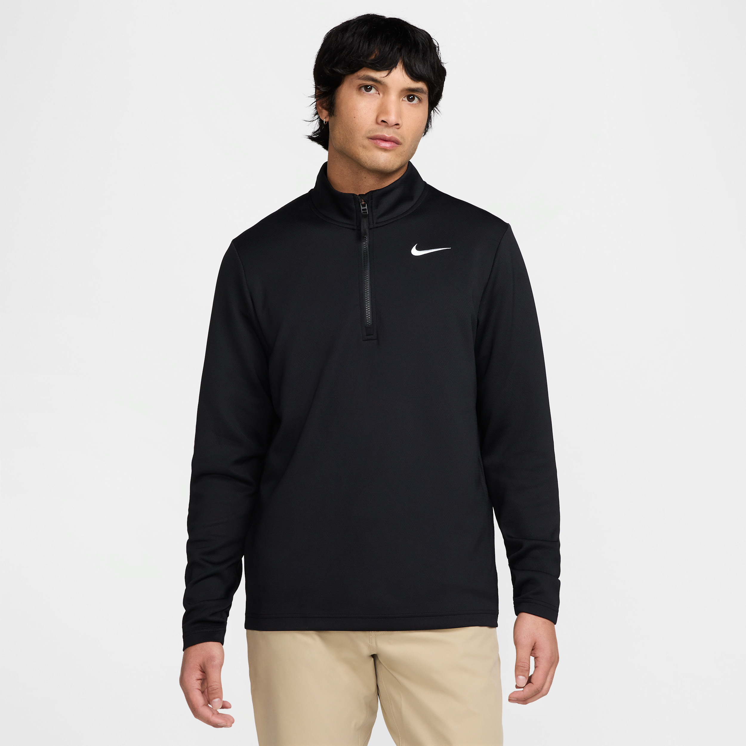 Nike Men's Victory Dri-fit 1/2-zip Golf Top In Black