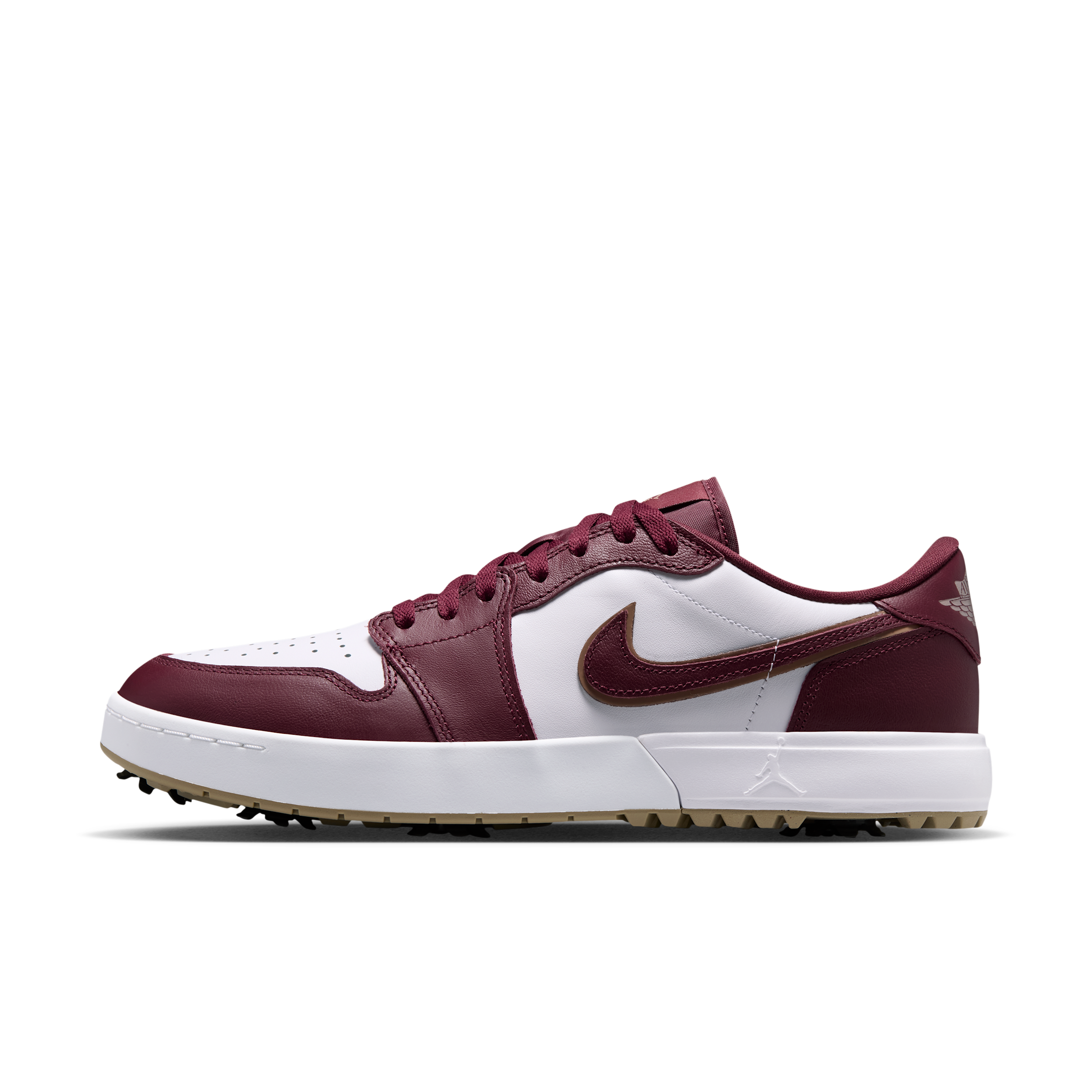Men's Air Jordan 1 Low G Spiked Golf Shoes in Red | IQ3417-601