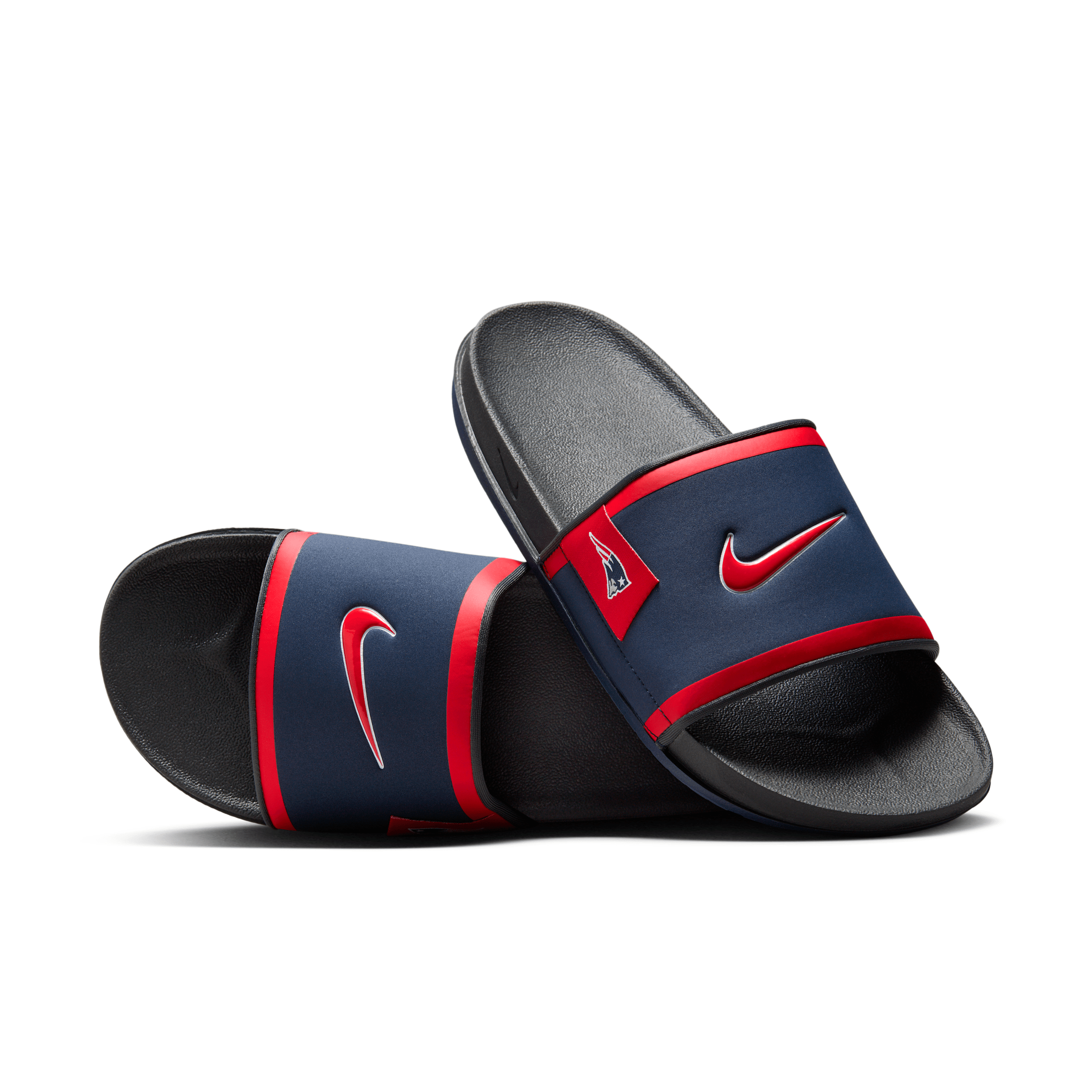 Nike Men's Offcourt (new England Patriots) Offcourt Slides In Blue