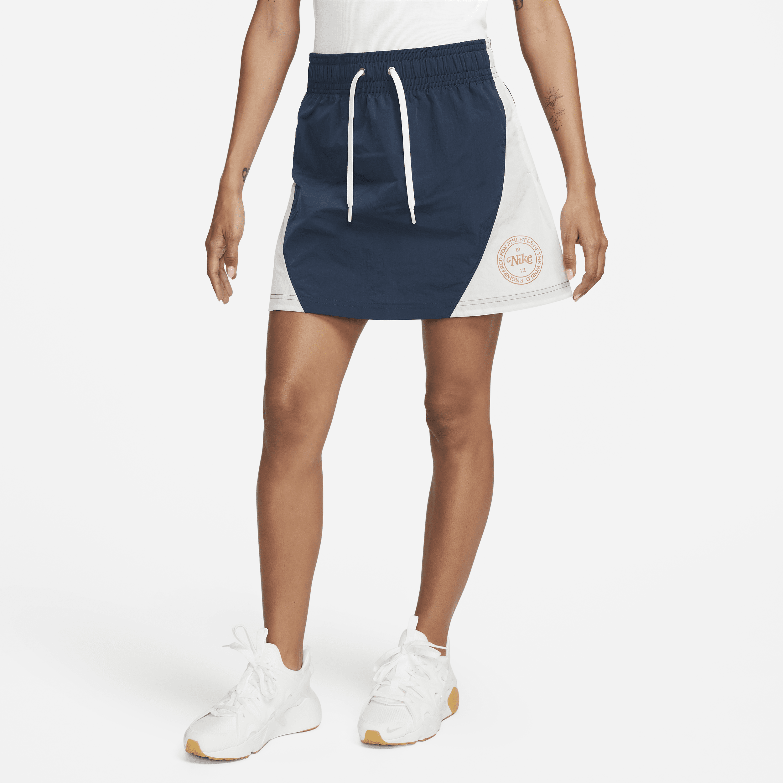 Nike Women's  Sportswear Heritage High-waisted Woven Mini Skirt In Blue
