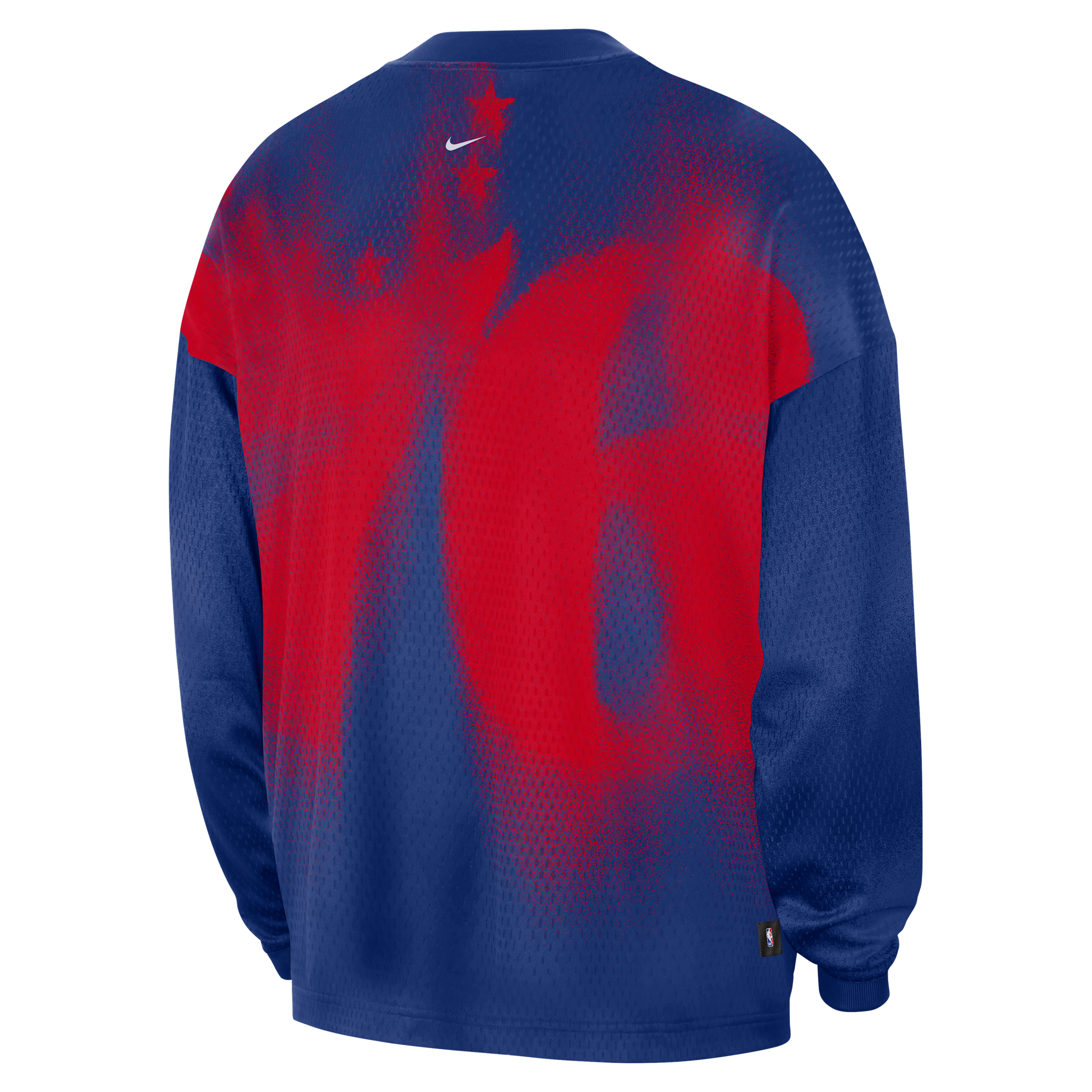 Nike Adult Philadelphia 76ers Worn With Obsession Standard Issue Game Long Sleeve Shirt, Men's, Medium, Blue