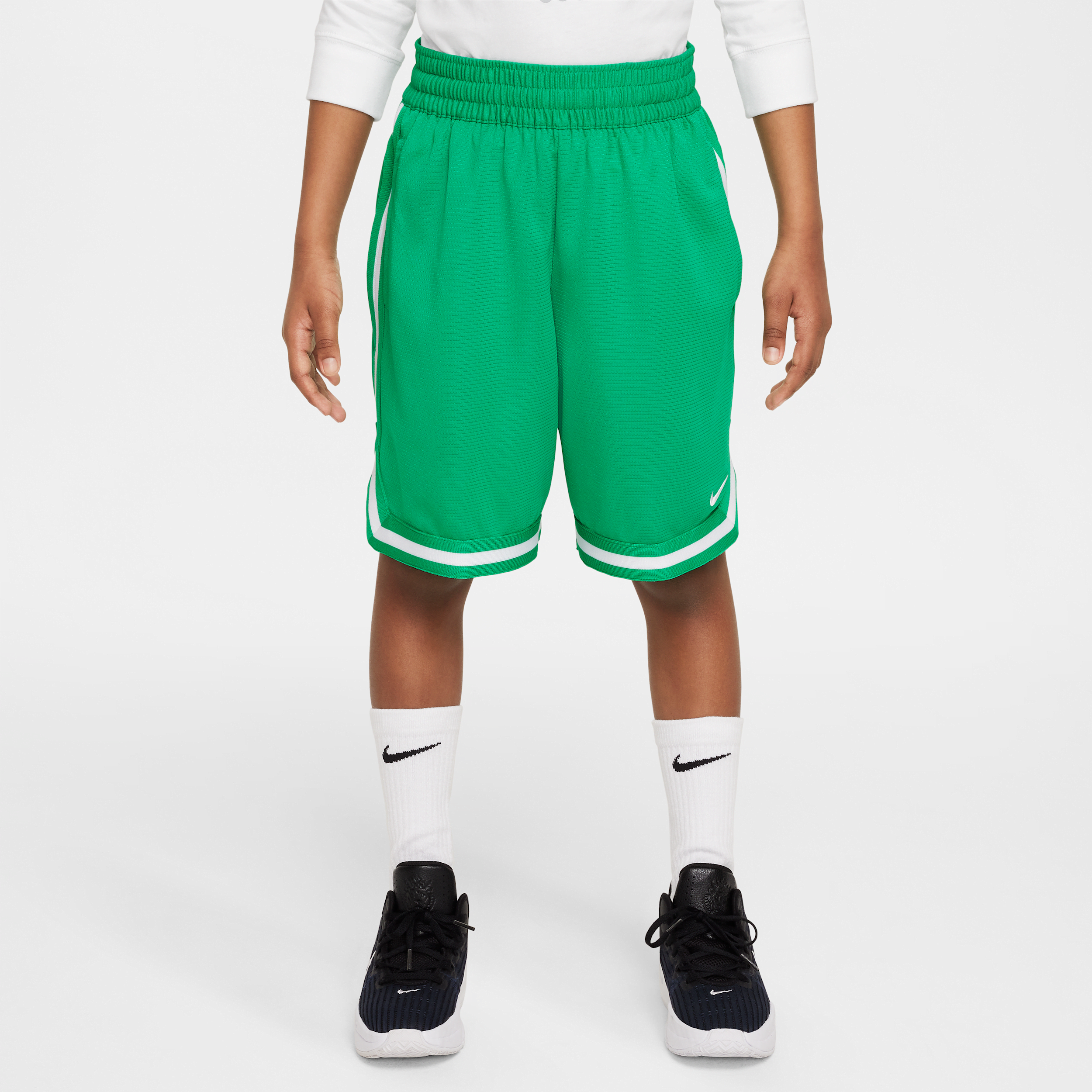 Nike Dri-fit Dna Big Kids' (boys') Basketball Shorts In Green