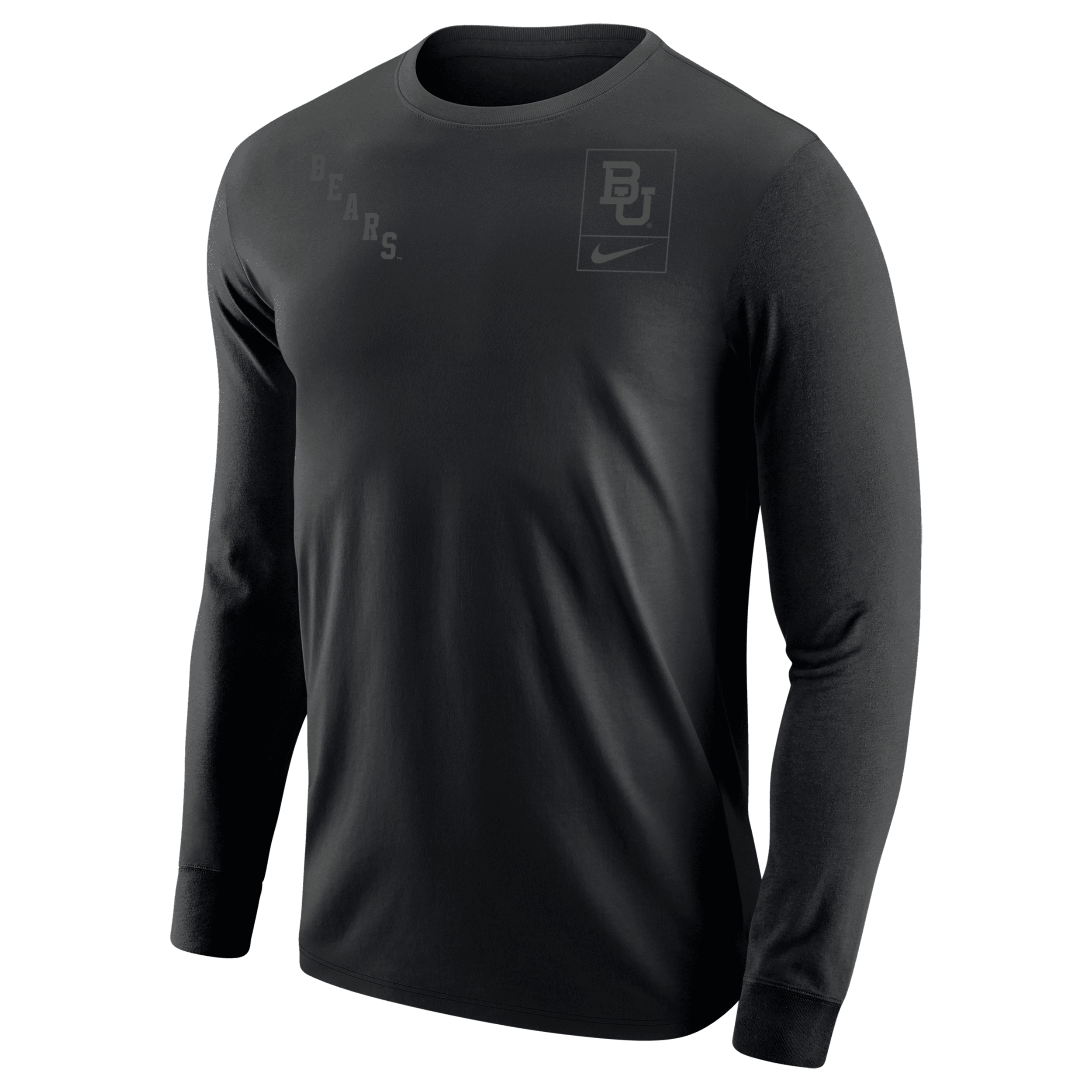 Nike Baylor Olive Pack  Men's College Long-sleeve T-shirt In Black