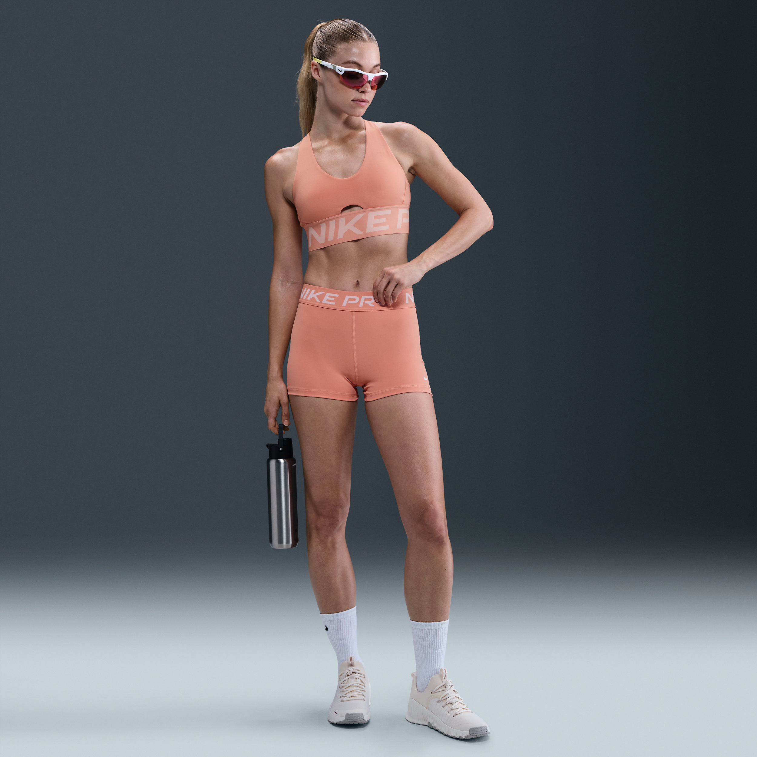 Nike Women's  Pro 3" Shorts In Orange