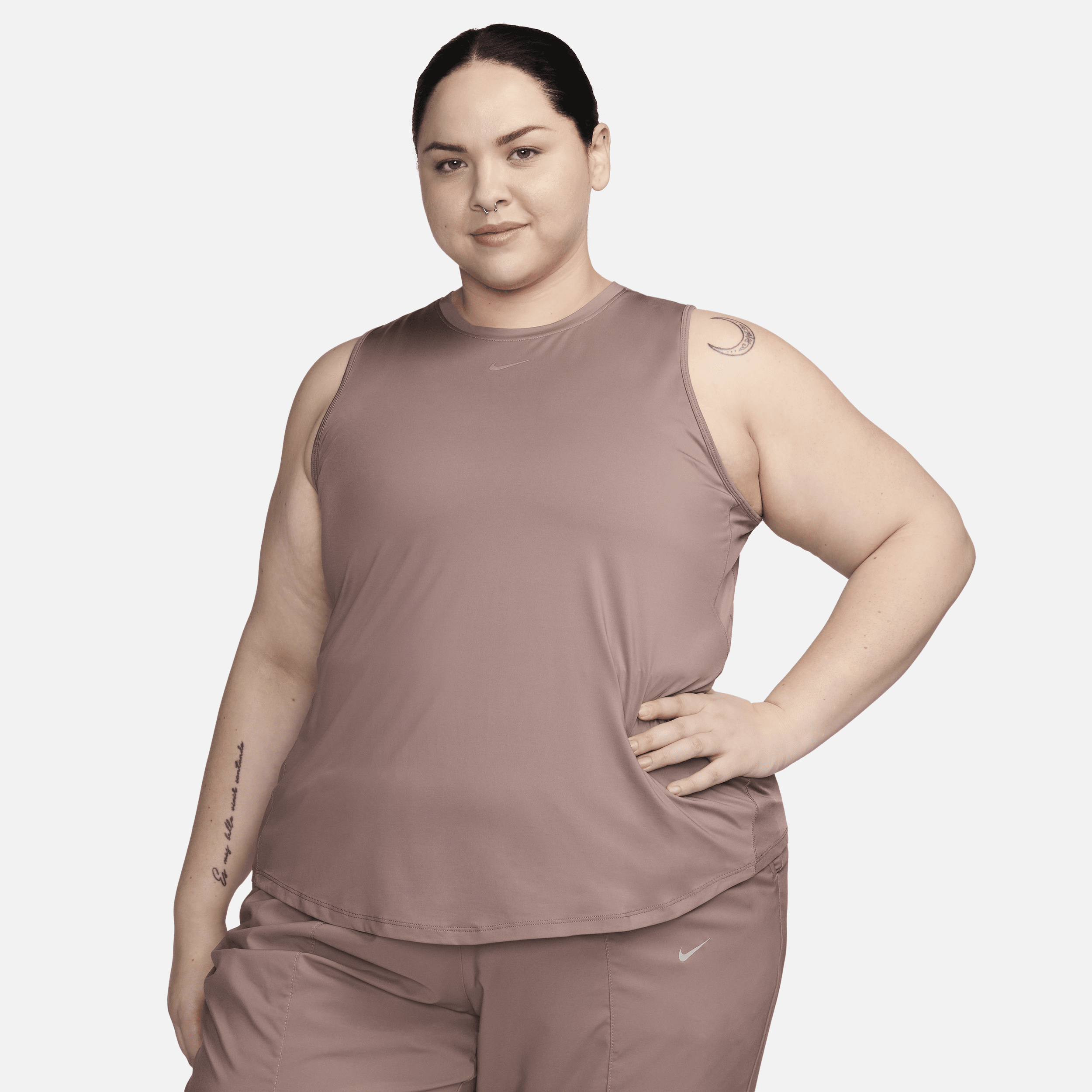 Shop Nike Women's One Classic Dri-fit Tank Top (plus Size) In Purple
