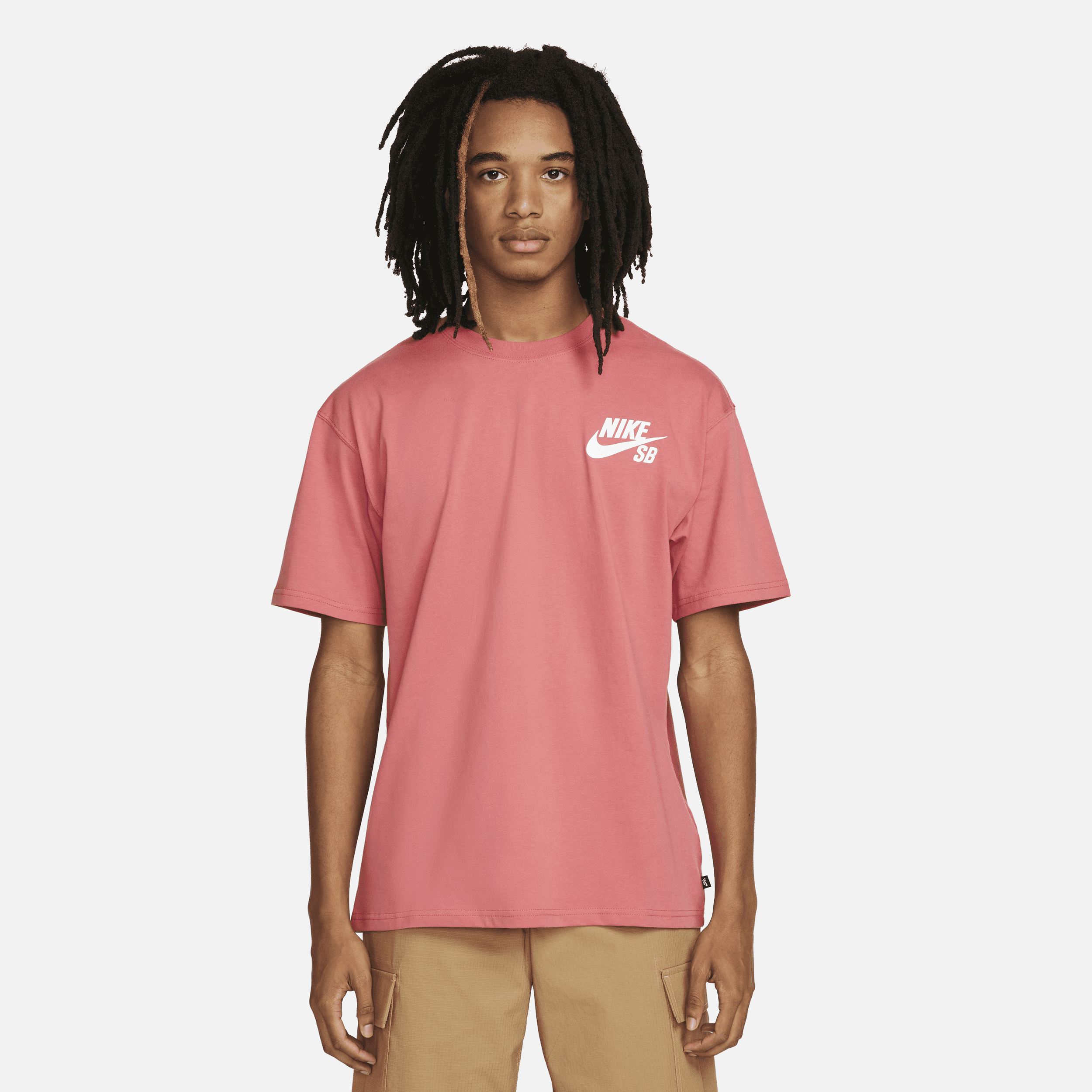 Nike Men's  Sb Logo Skate T-shirt In Red