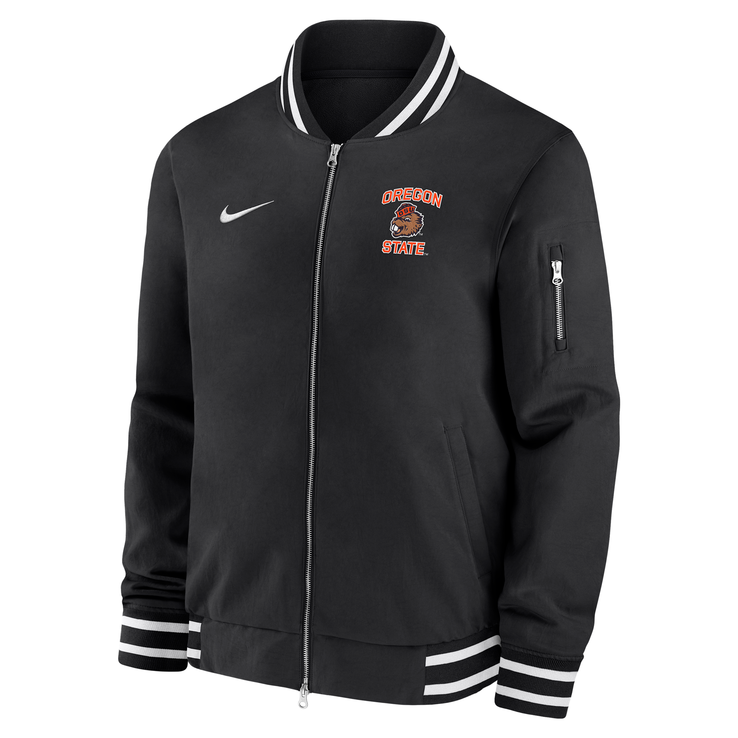Oregon State Nike Men's College Bomber Jacket in Black | M62424E168ORST-BLK