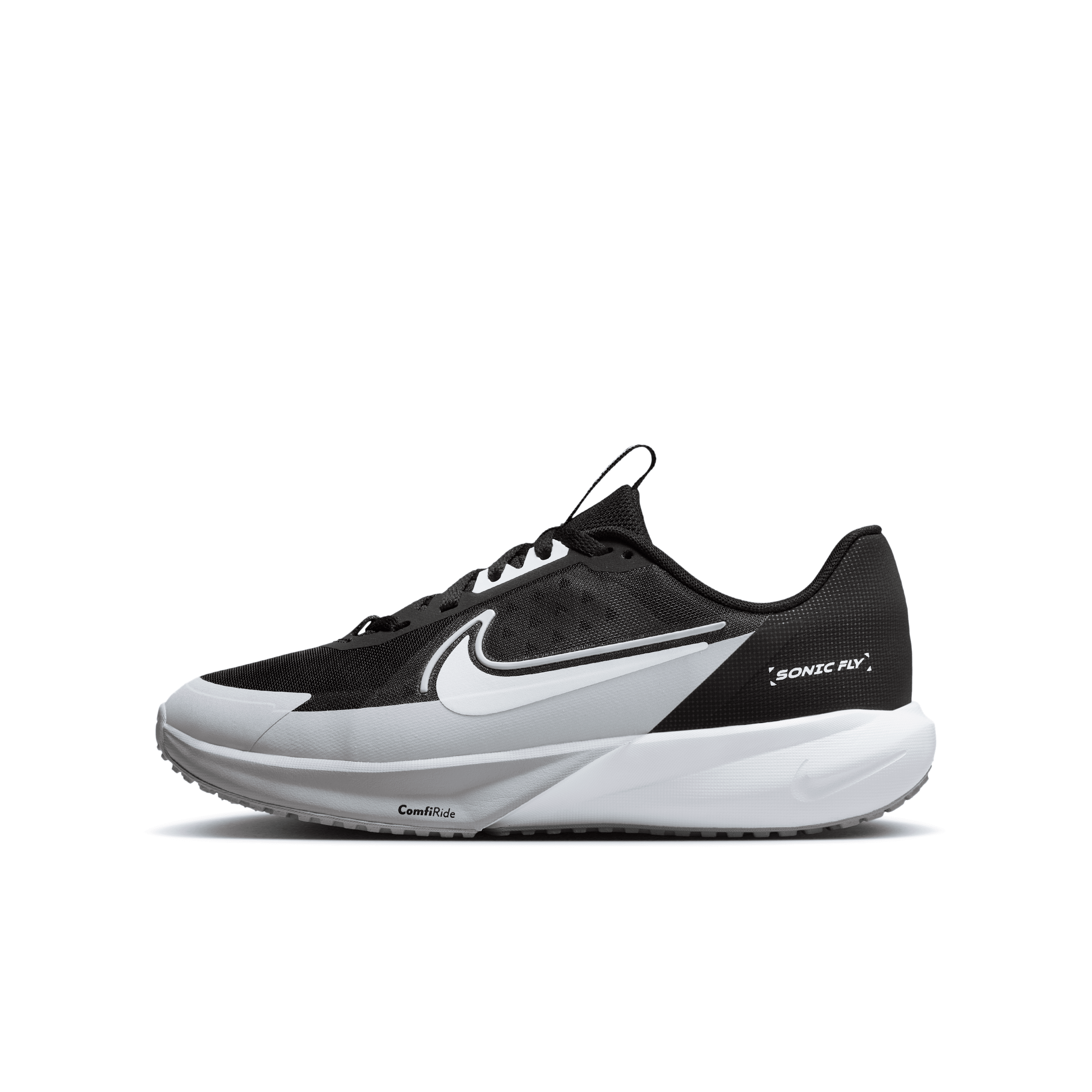 Nike Sonic Fly Big Kids' Running Shoes In Black