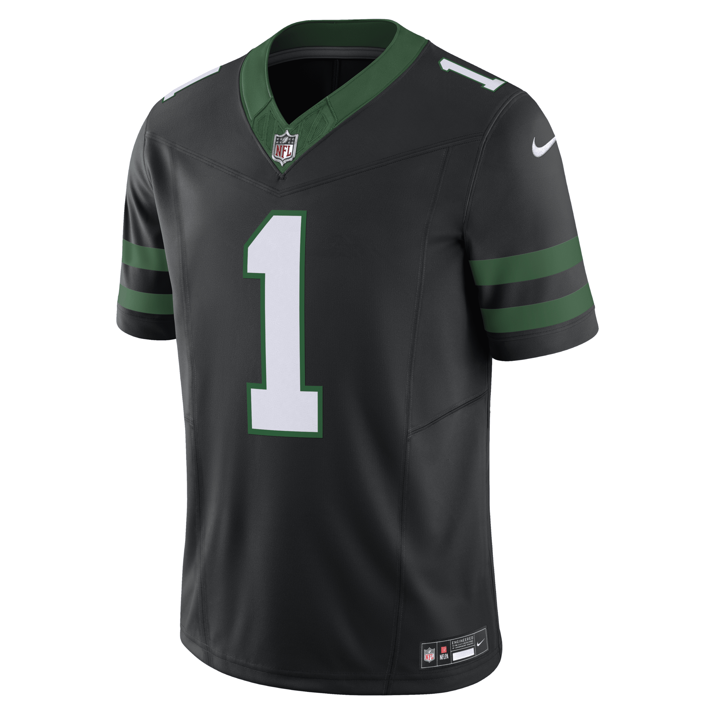 Nike Ahmad Sauce Gardner Legacy Black New York Jets Alternate Vapor F.u.s.e. Elite Jersey In Black