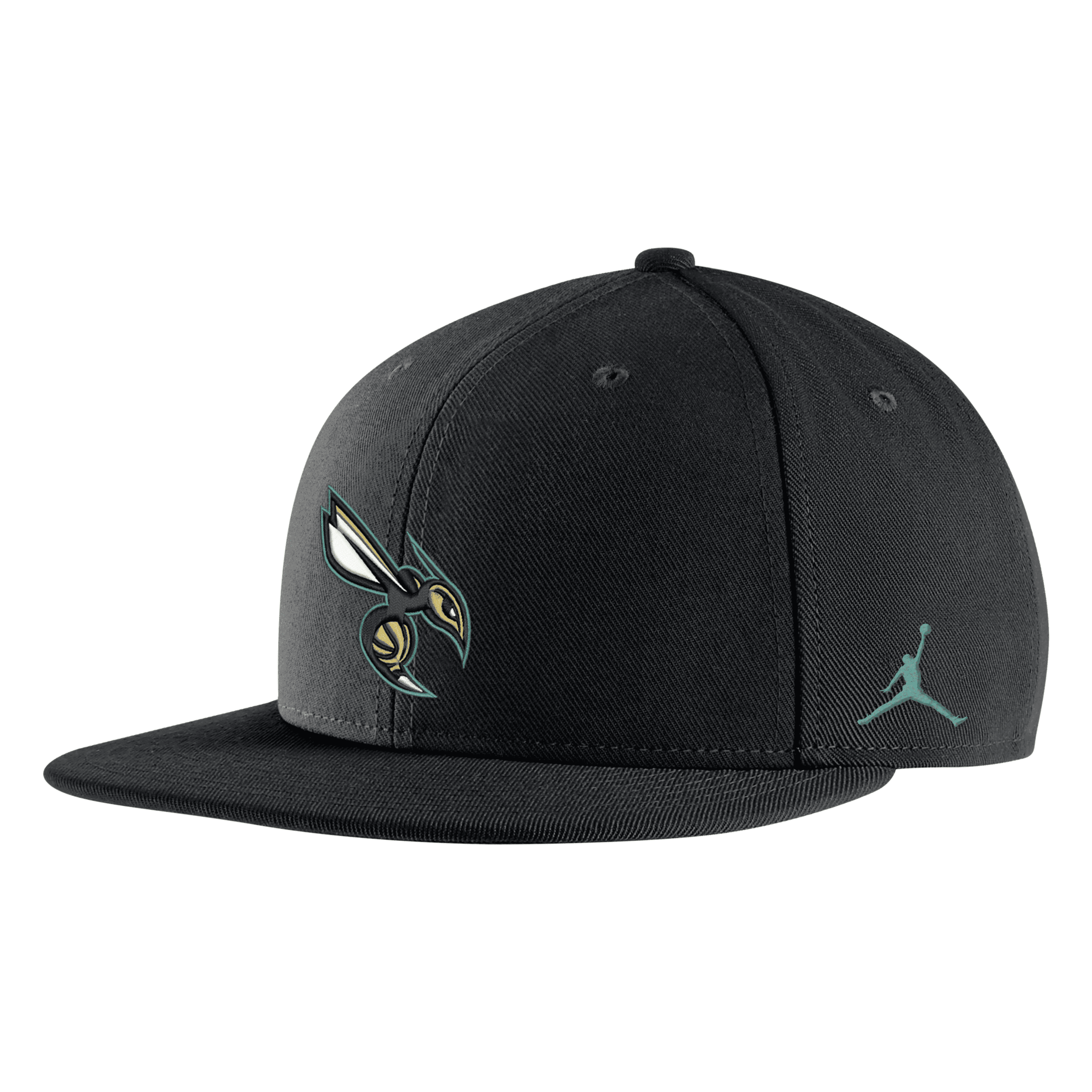 Nike Men's Charlotte Hornets City Edition Jordan Nba Snapback Hat In Black