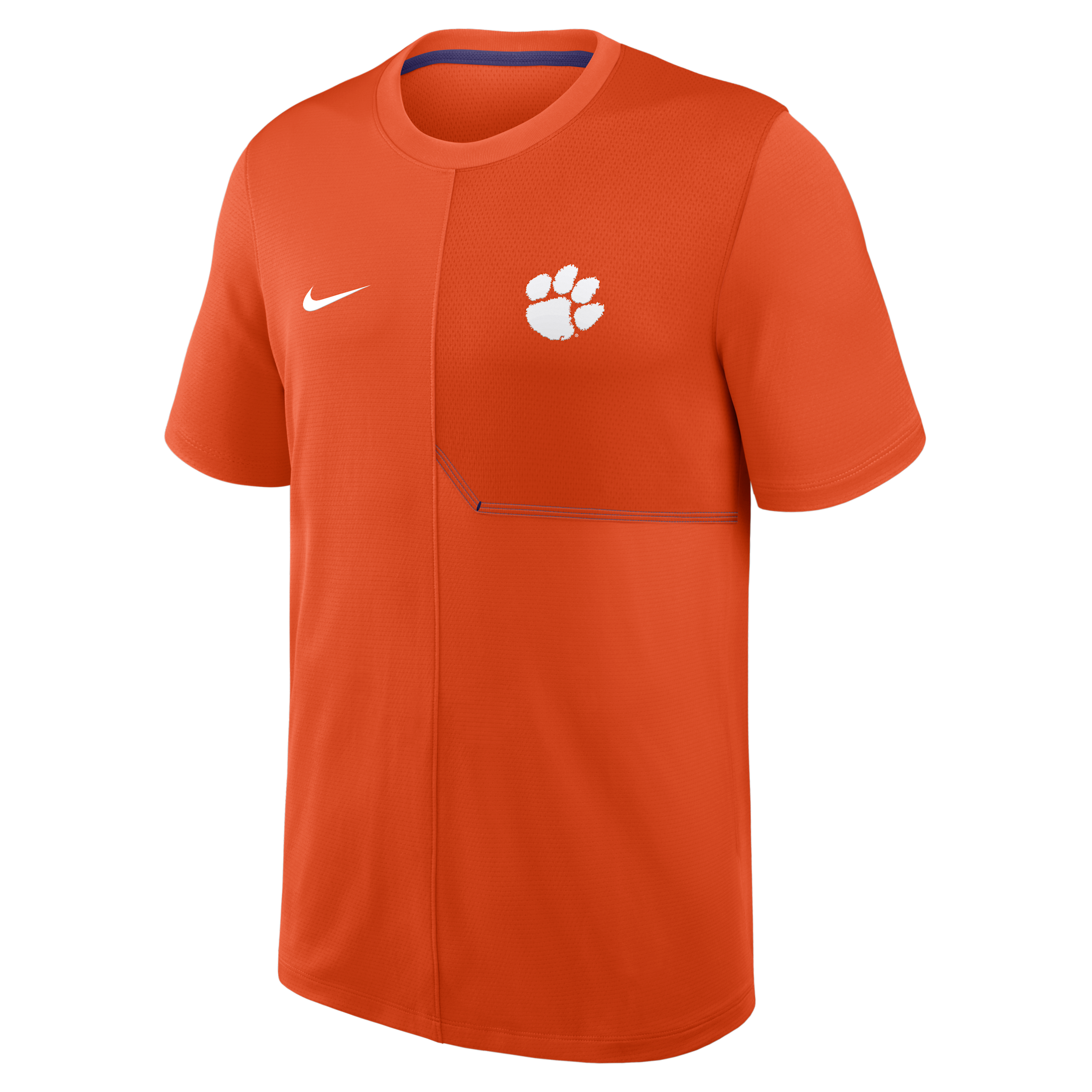 Clemson Sideline Coach Nike Men's Dri-FIT College Top in Orange | 03B208FBCLN-GQK
