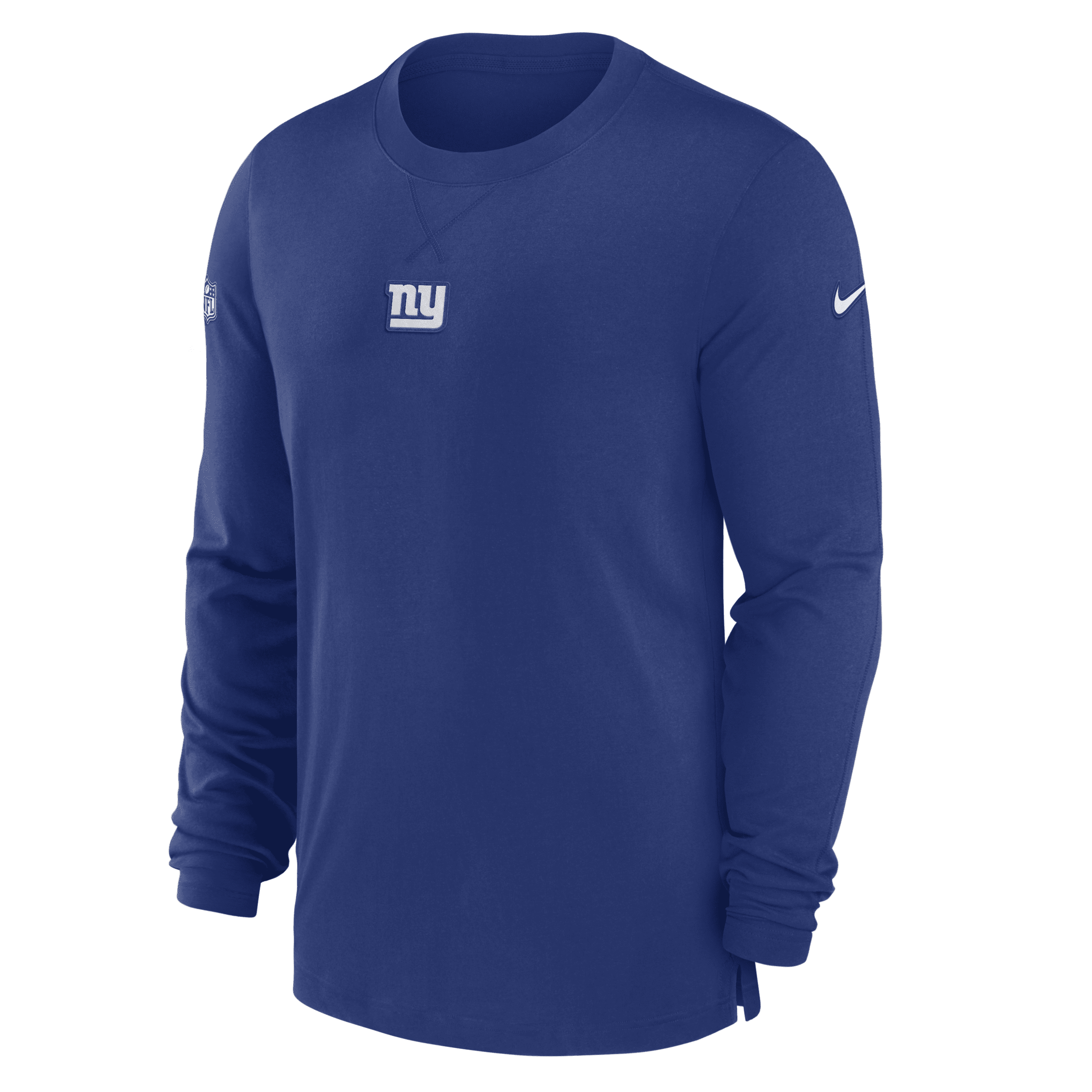 Shop Nike New York Giants Sideline Menâs  Men's Dri-fit Nfl Long-sleeve Top In Blue