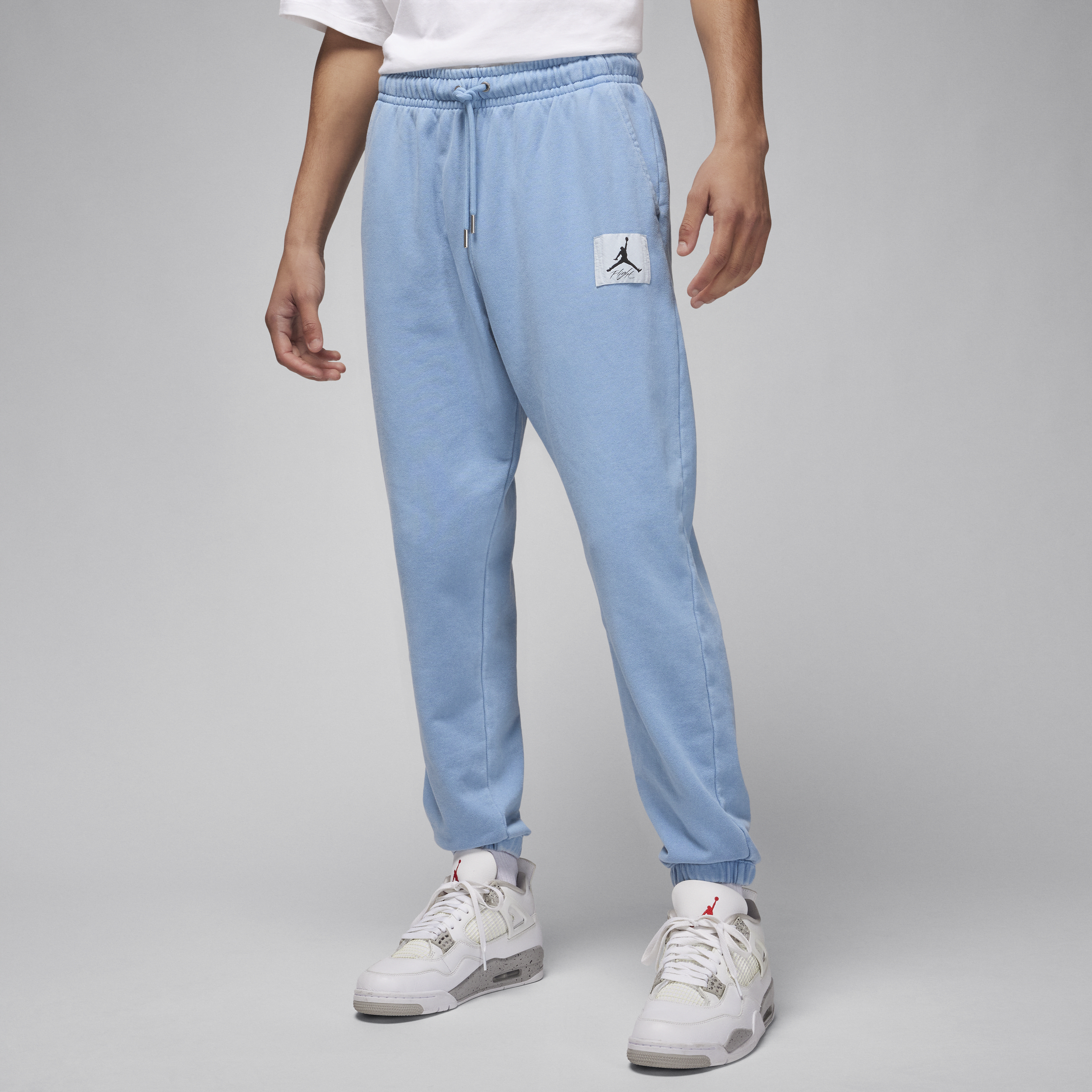 Shop Jordan Men's  Flight Fleece Sweatpants In Blue