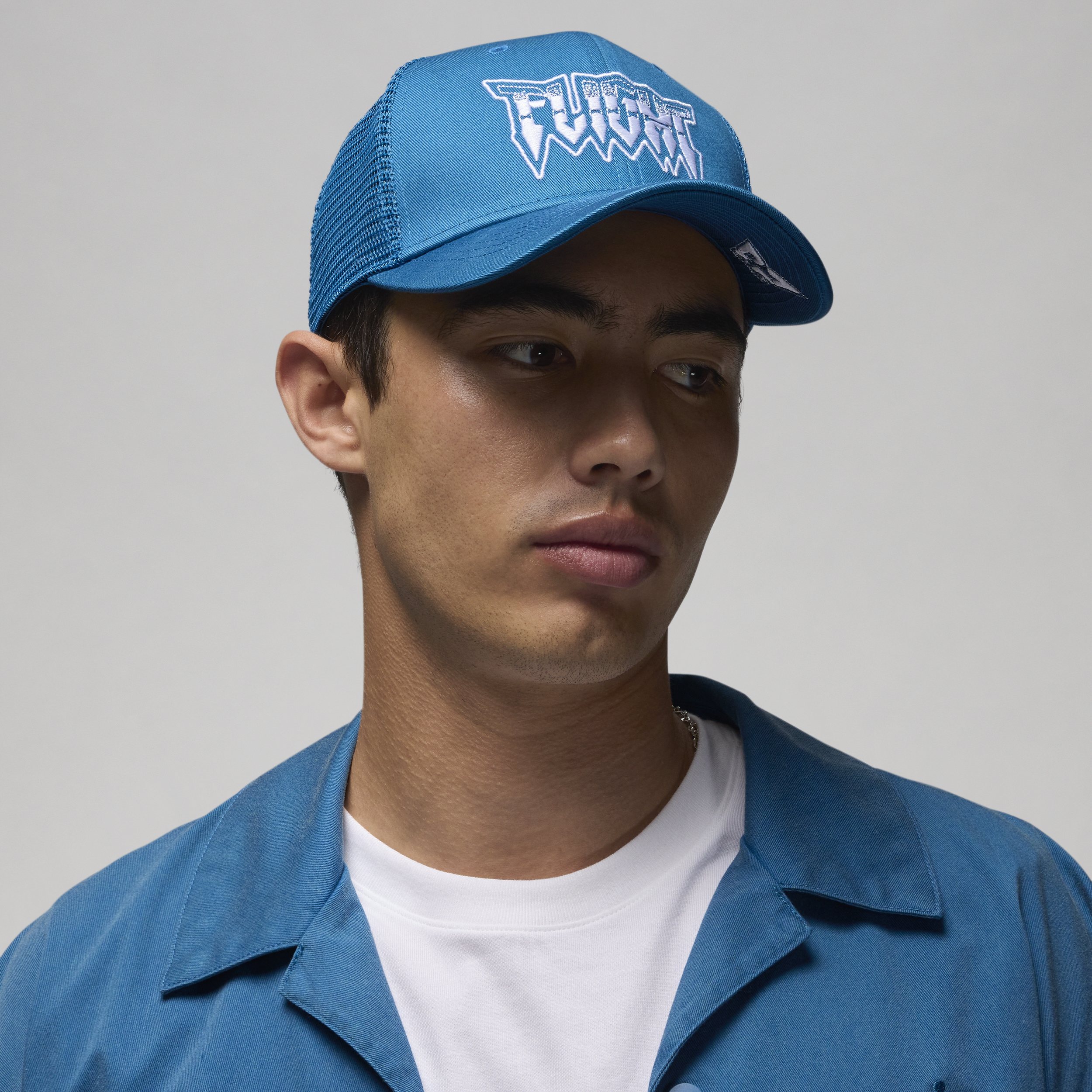 Shop Jordan Rise Structured Trucker Cap In Blue