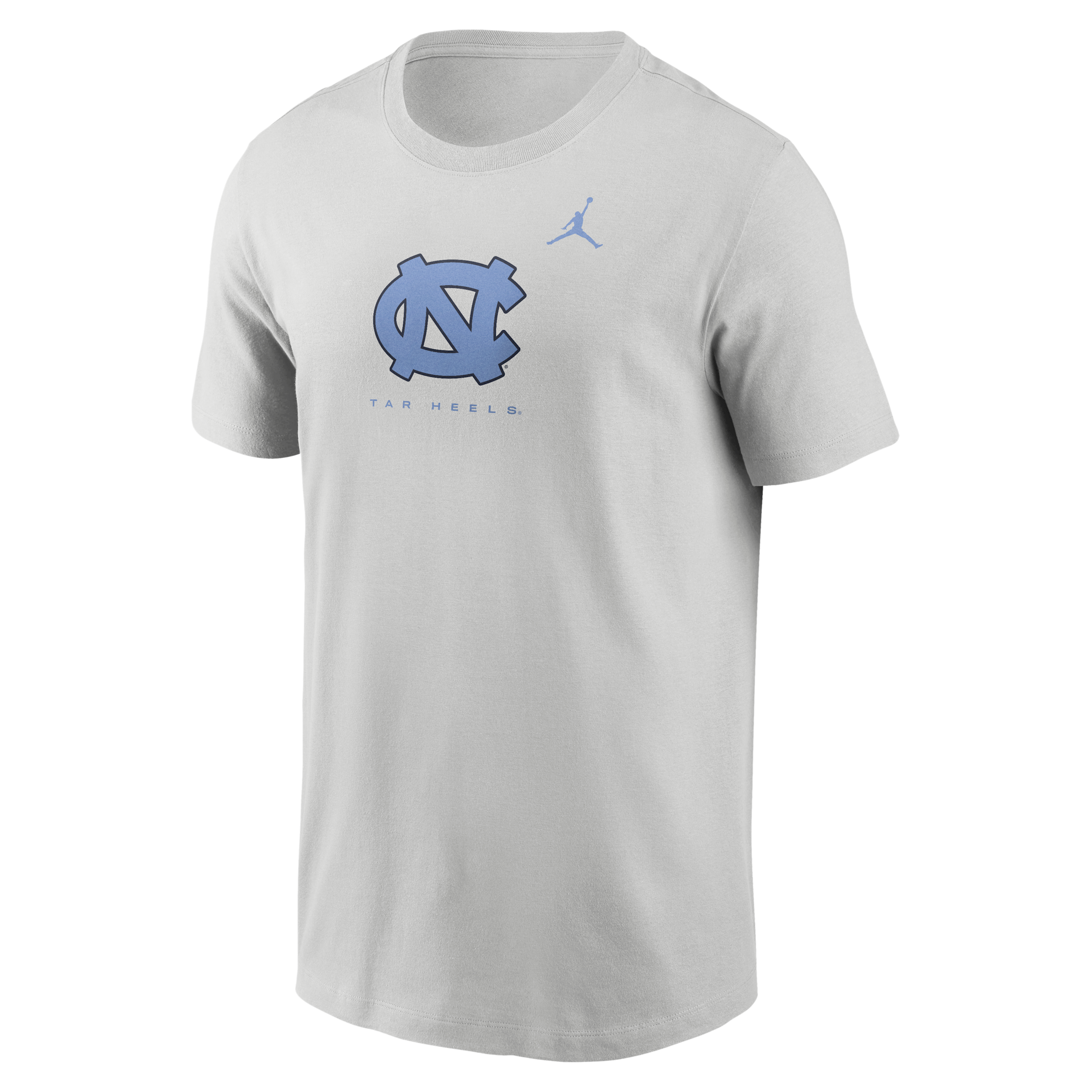 Nike Men's North Carolina Courtside Jordan Brand Dri-FIT College T-Shirt in Grey | 0JET0BBNCN-L7G