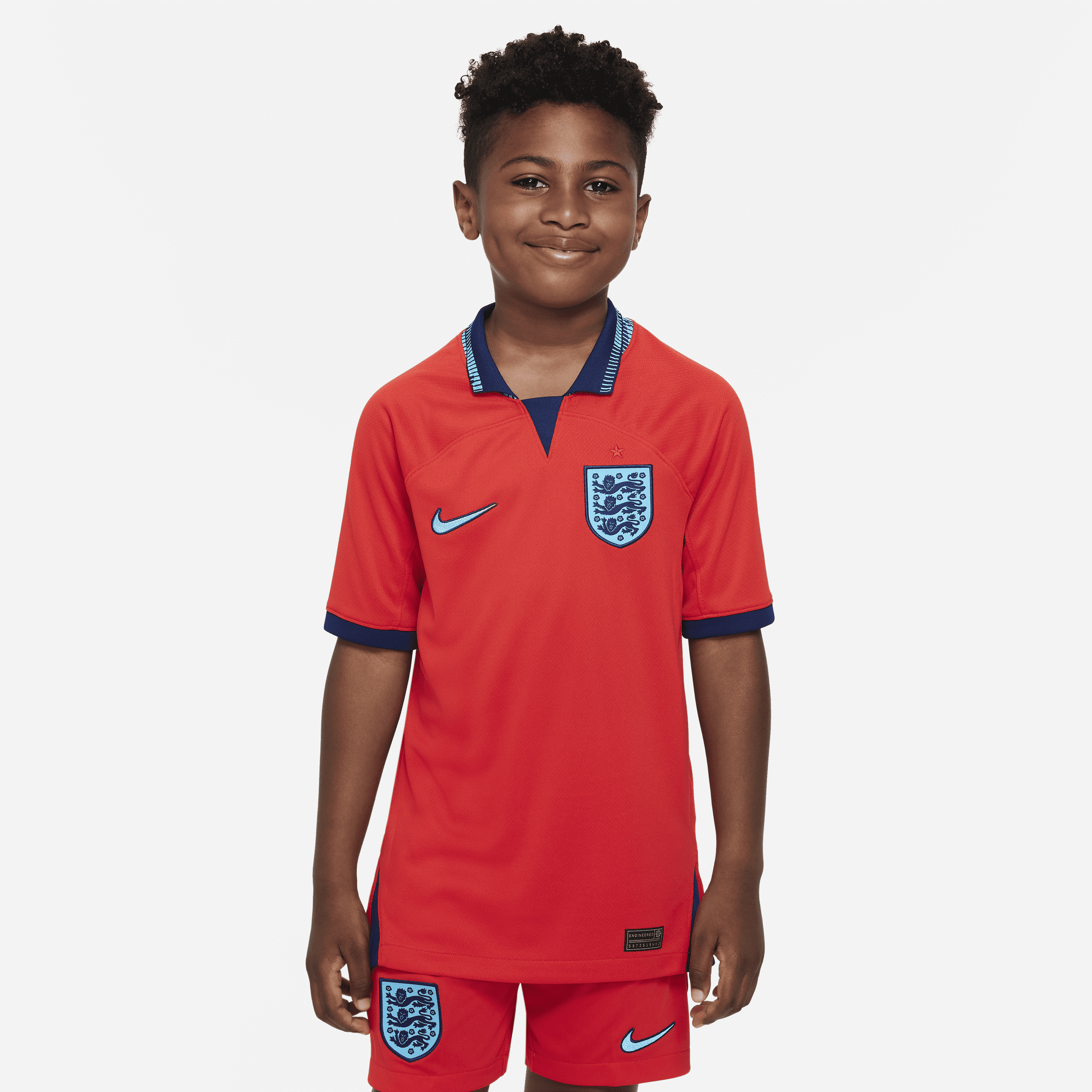 Nike England 2022/23 Stadium Away Big Kids'  Dri-fit Soccer Jersey In Red