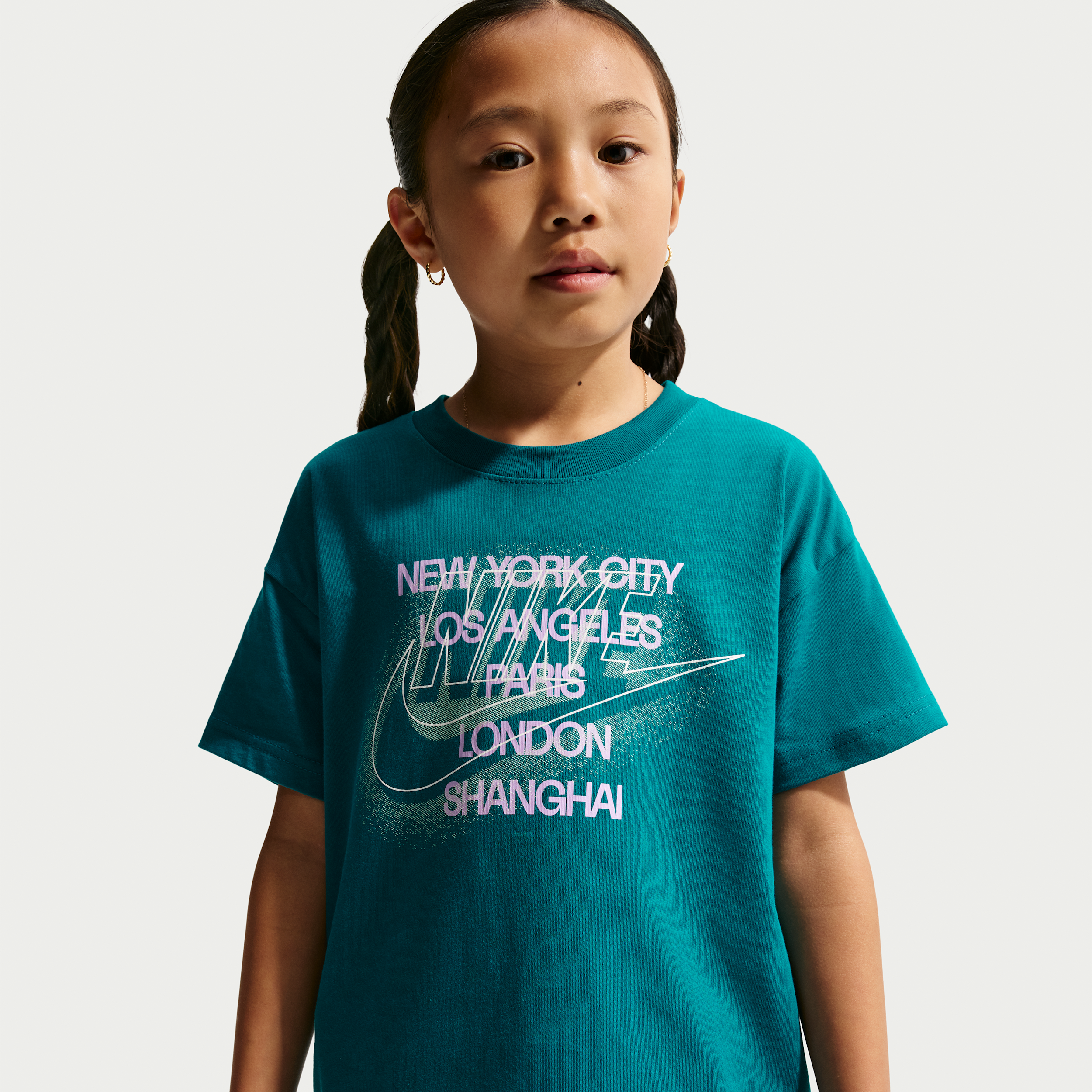 Nike Sportswear Big Kids' T-Shirt in Blue | IU3909-372