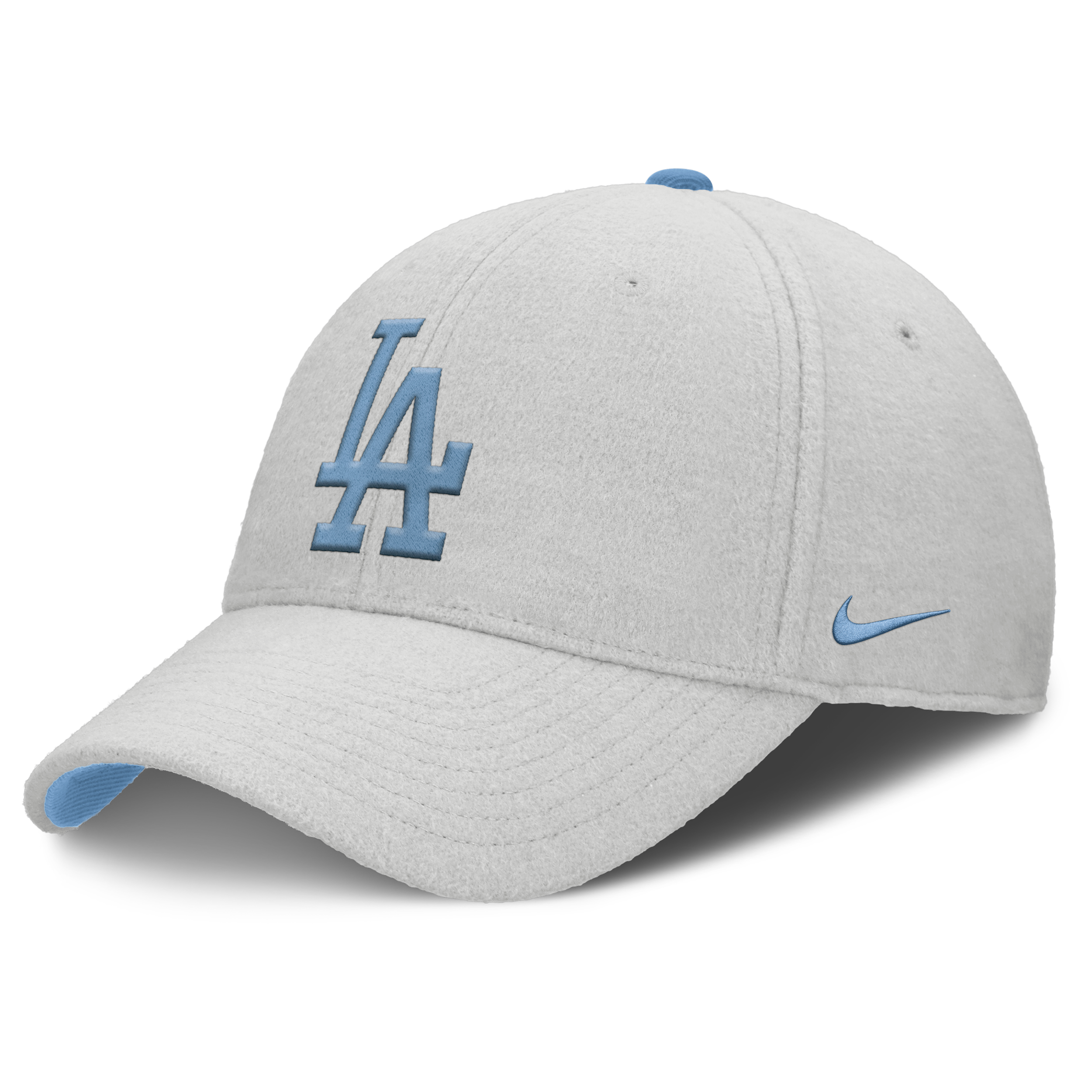 Nike Men's Gray Los Angeles Dodgers Club Adjustable Hat In Gray