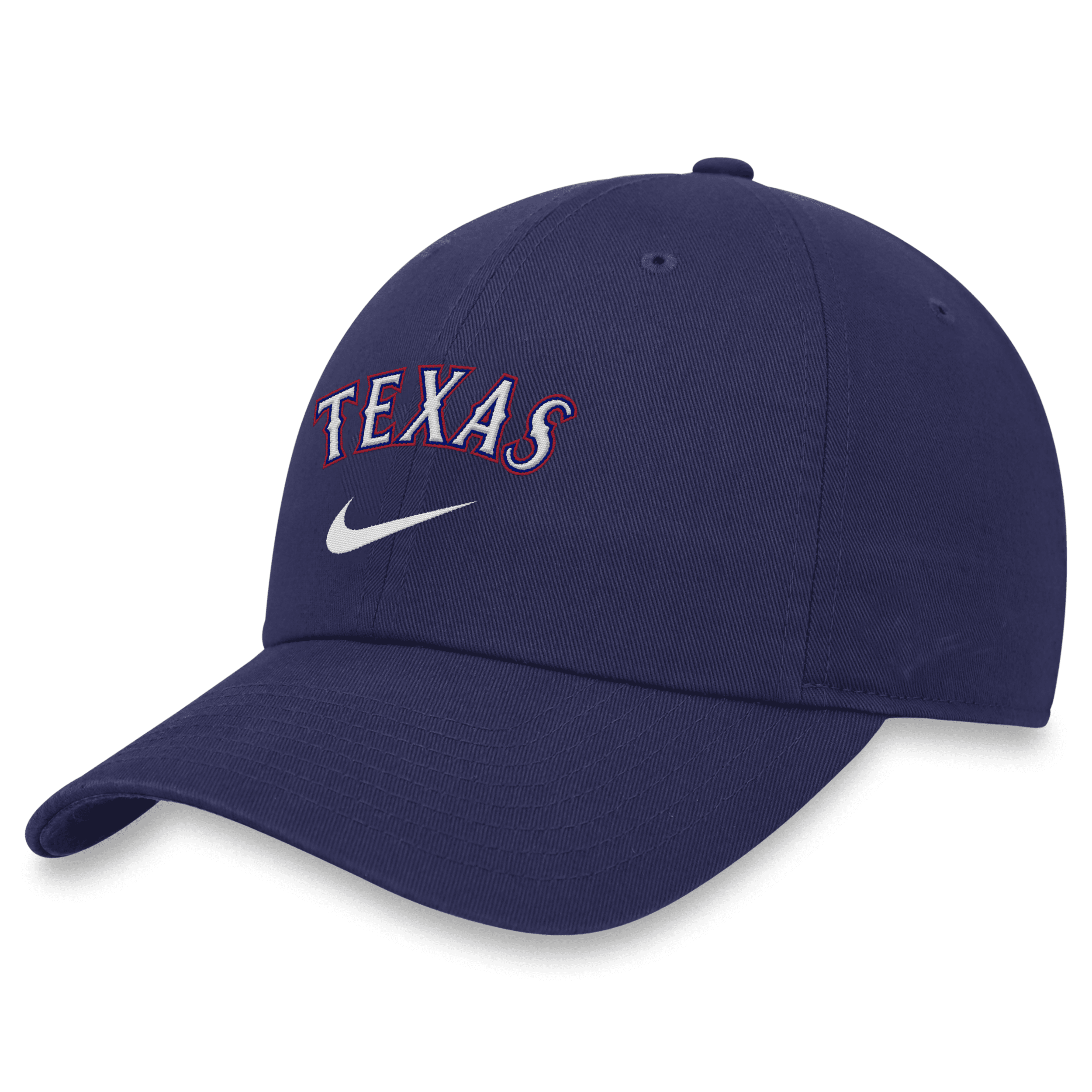 Nike Texas Rangers Heritage86 Wordmark Swoosh  Men's Mlb Adjustable Hat In Blue