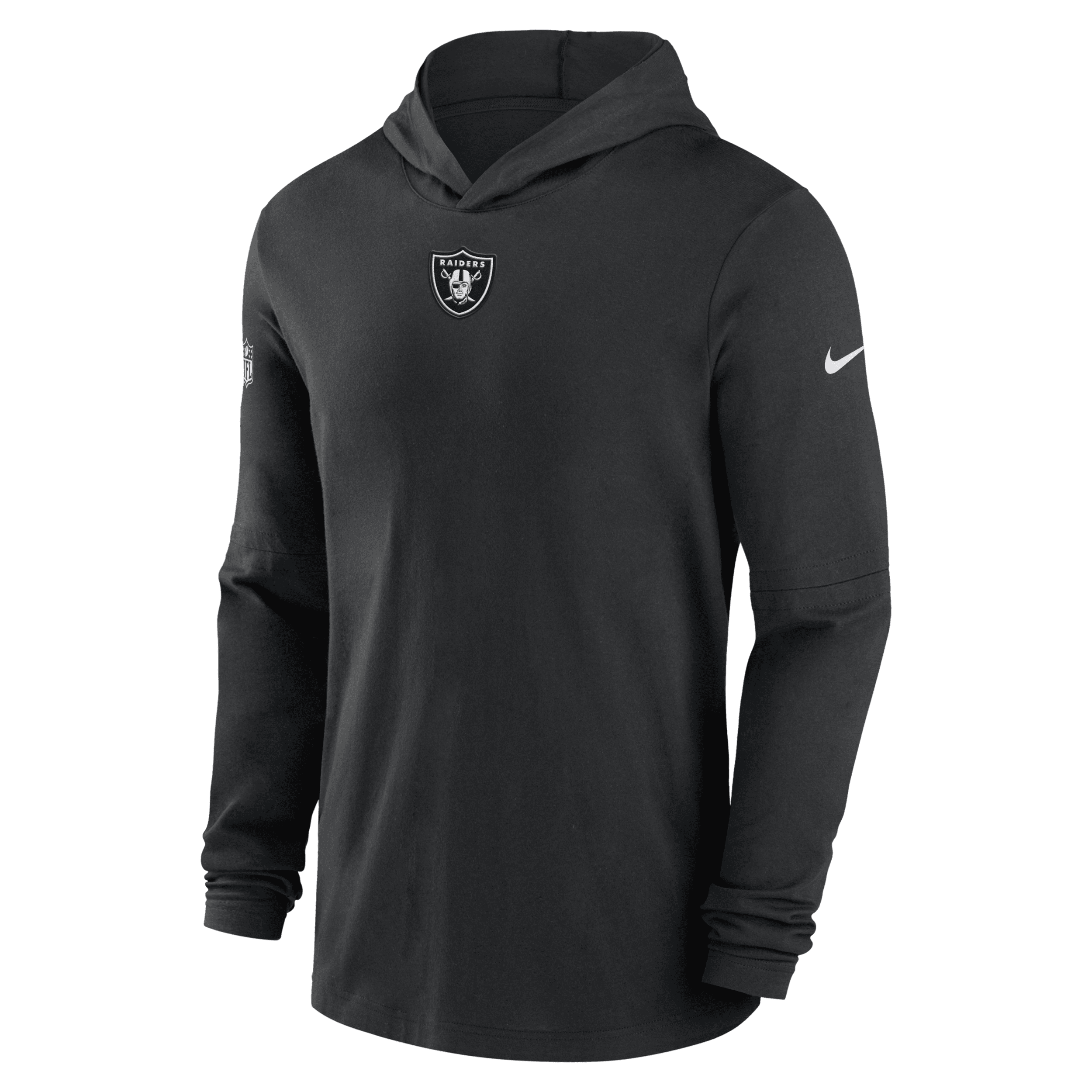 Shop Nike Las Vegas Raiders Sideline Menâs  Men's Dri-fit Nfl Long-sleeve Hooded Top In Black