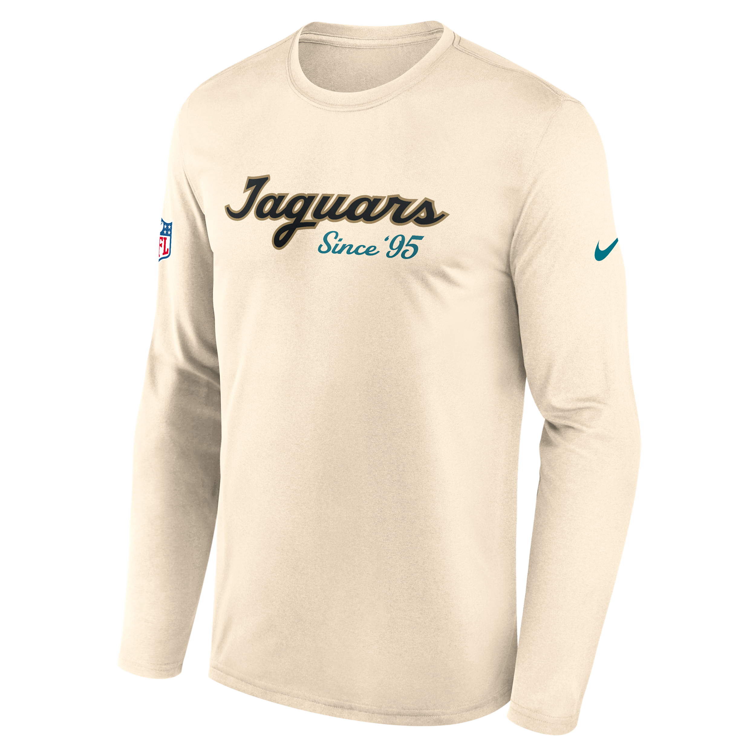 Jacksonville Jaguars Rivalries Collection Sideline Legend Nike Men's Dri-FIT NFL Long-Sleeve T-Shirt in Brown | 02TJ15A9N-X5L