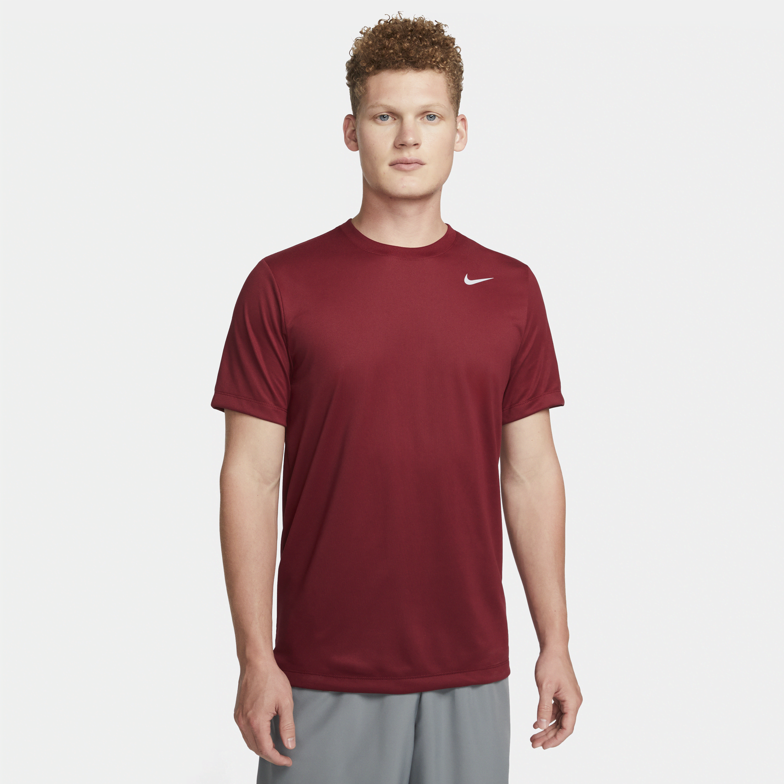 Shop Nike Men's Dri-fit Legend Fitness T-shirt In Red