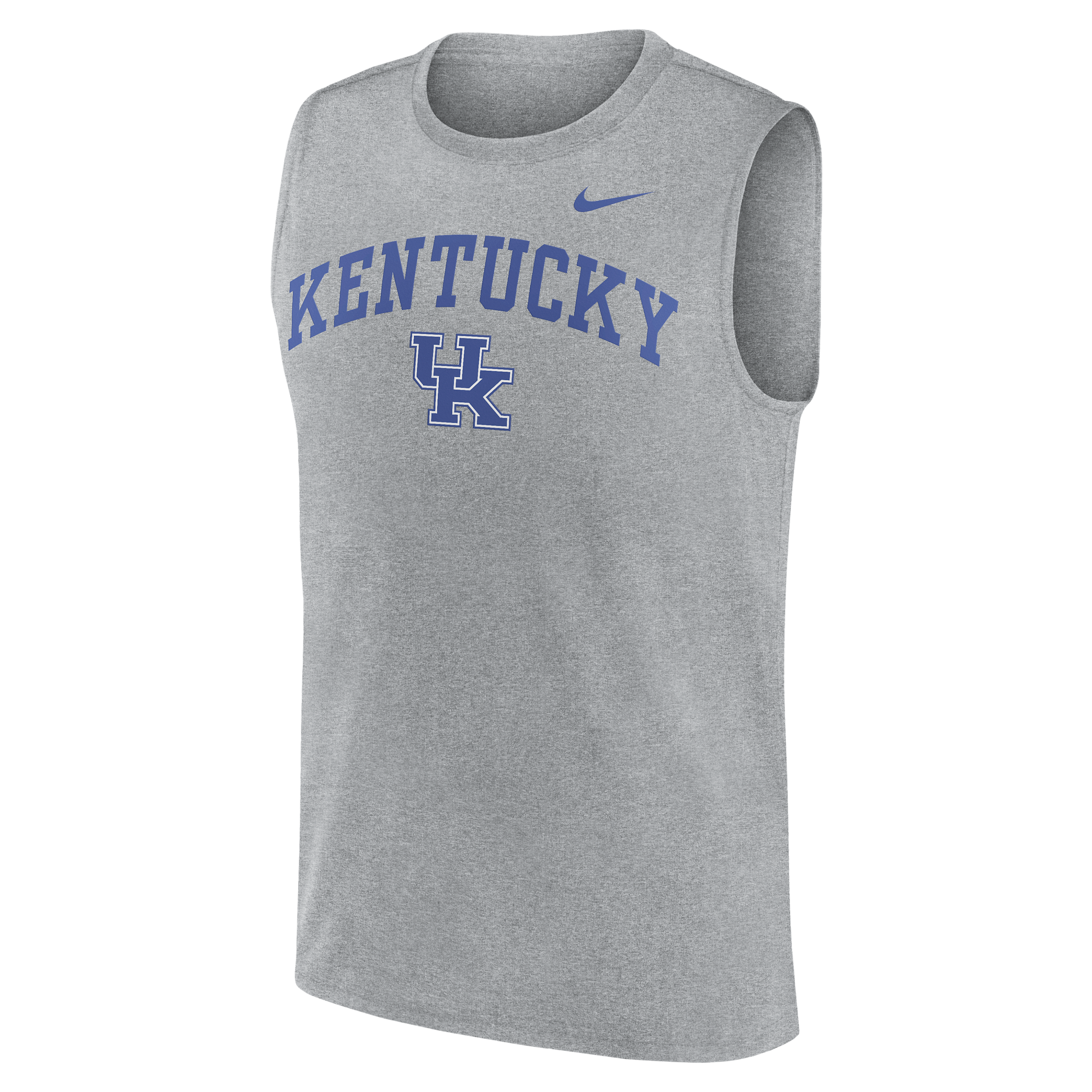 Nike Men's Heather Gray Kentucky Wildcats Primetime Legend Arch Dri-fit Muscle Tank Top - Heather Gray