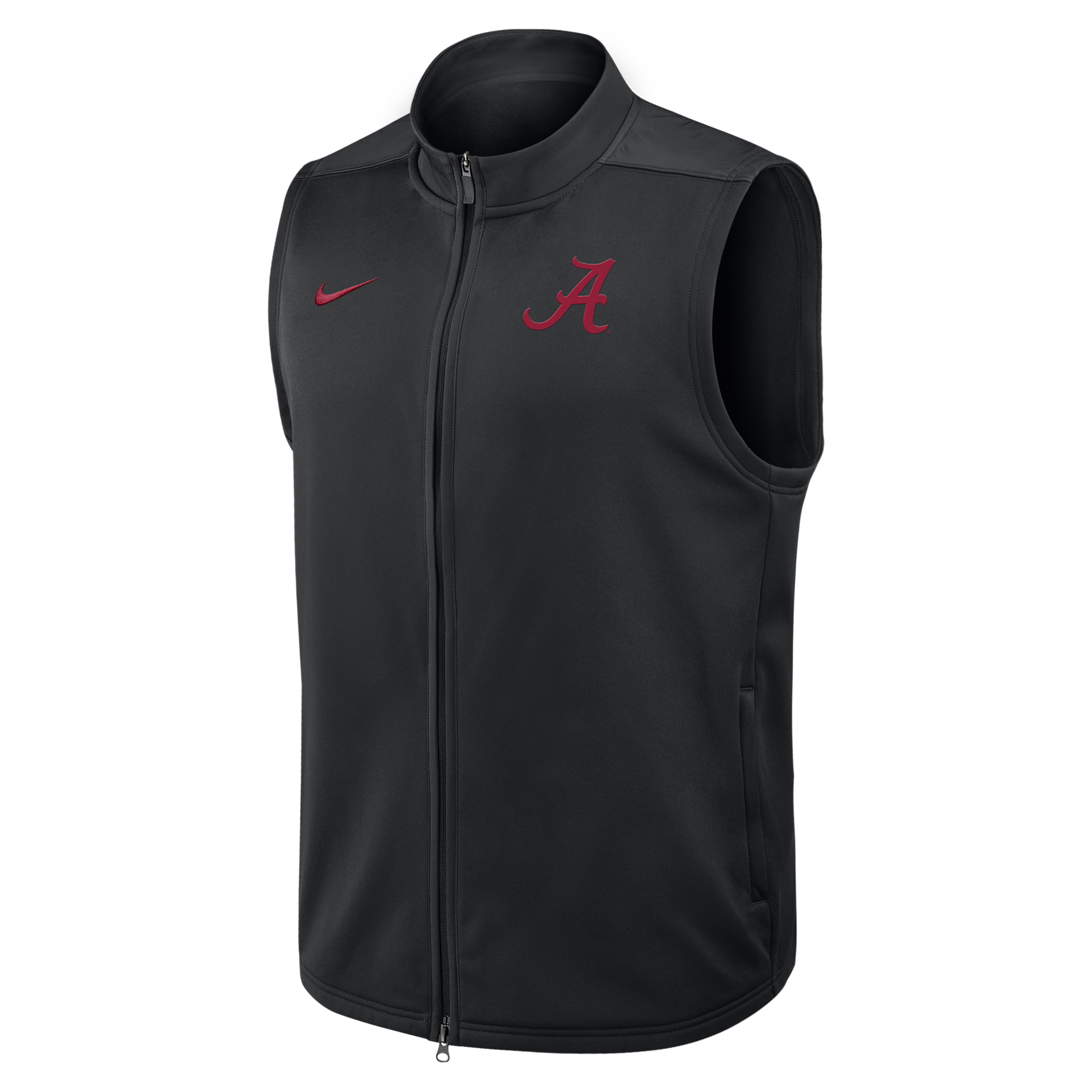 Alabama Victory Nike Men's Therma-FIT College Full-Zip Vest in Black | 03OJ00AABN-3VN