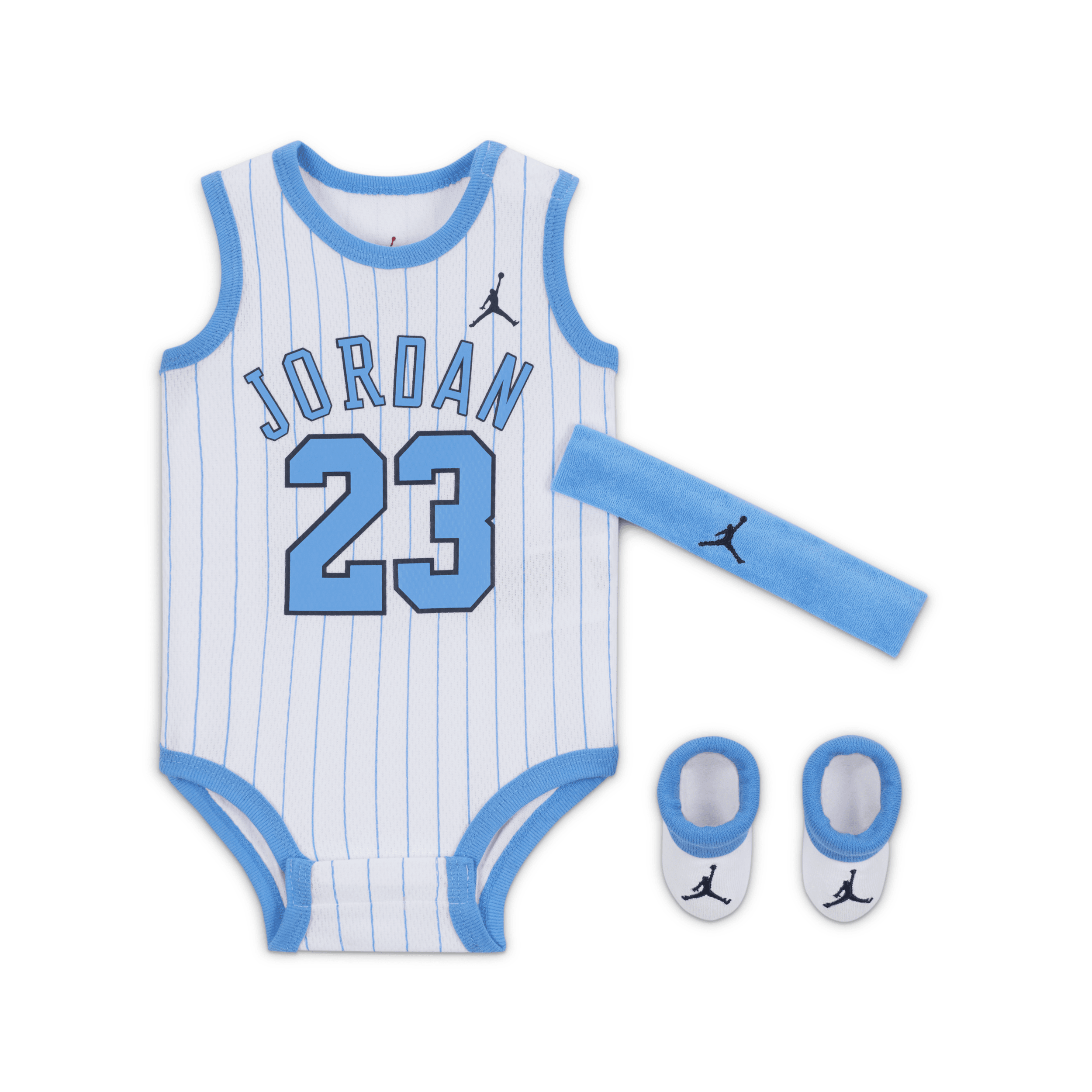 JORDAN BABY (0-9M) PRINTED 23 JERSEY 3-PIECE BOXED SET 1015699437