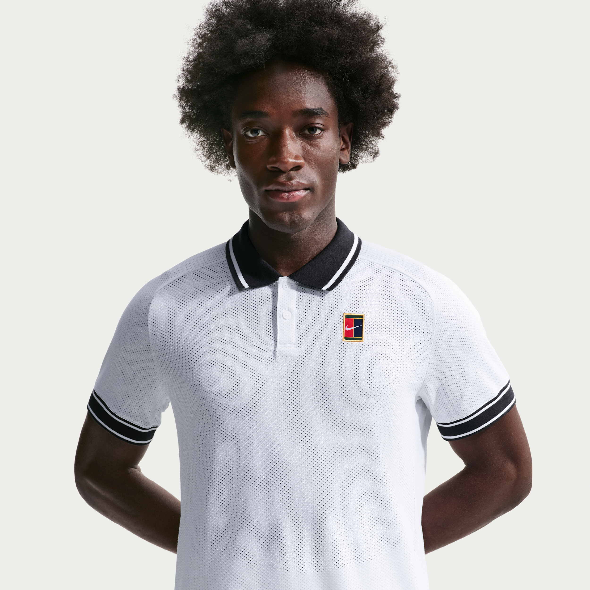 Nike Men's Court Heritage Tennis Polo in White | FQ2101-100