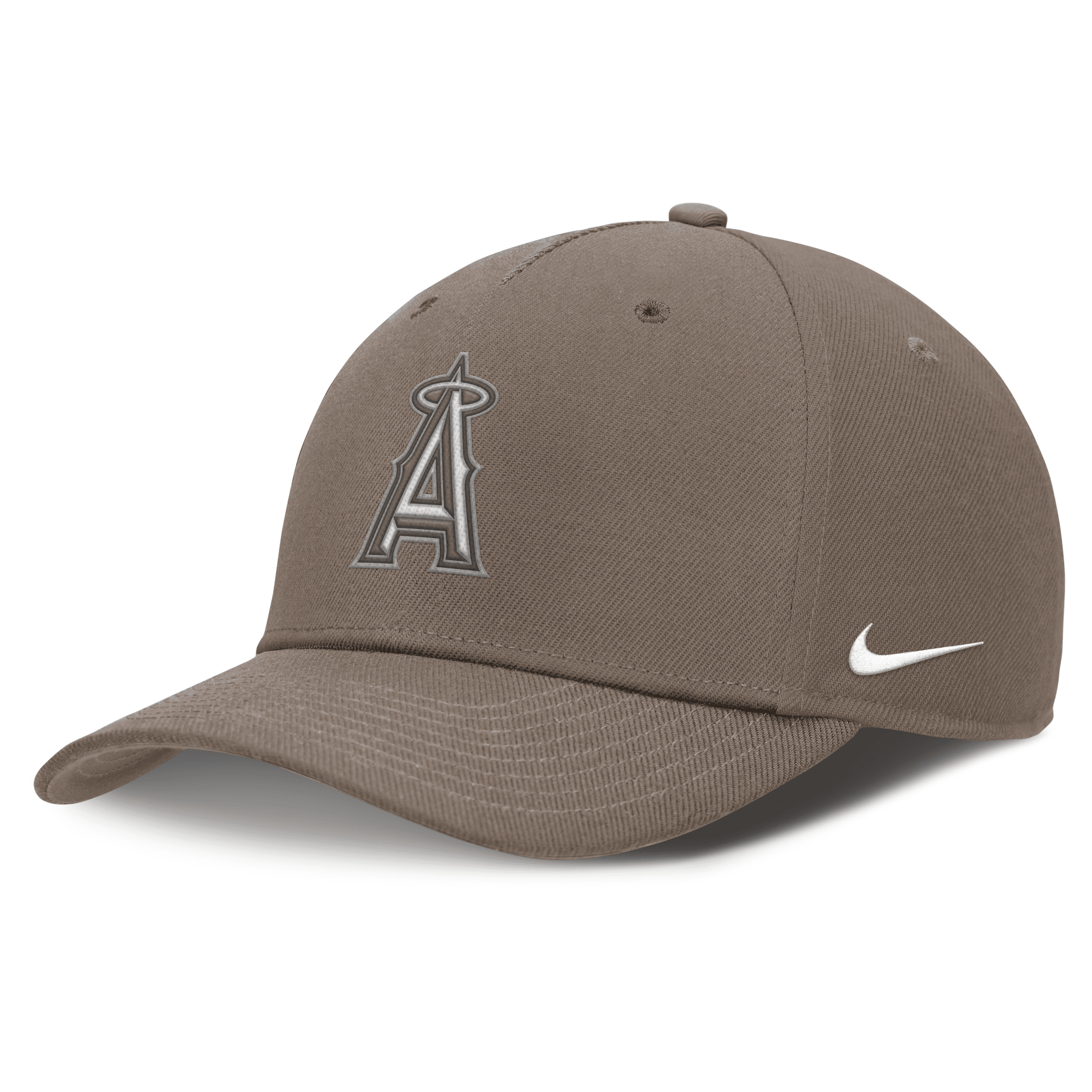 Nike Los Angeles Angels Rise  Men's Dri-fit Mlb Adjustable Hat In Brown