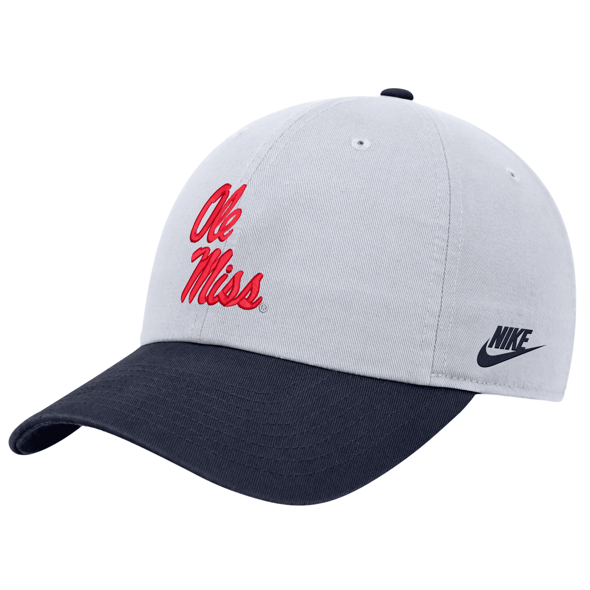 Shop Nike Ole Miss  Unisex College Campus Cap In White