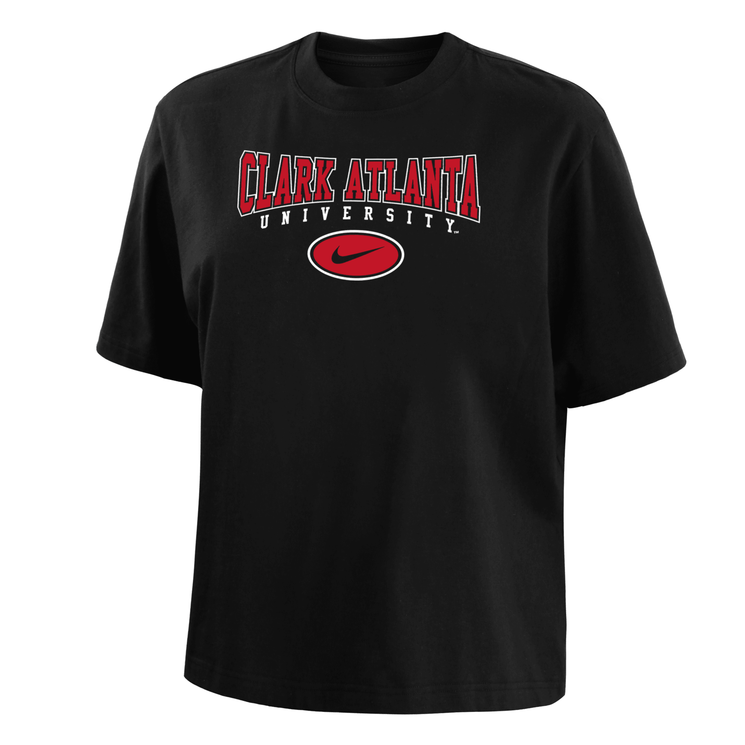 Nike Clark Atlanta  Women's College Boxy T-shirt In Black