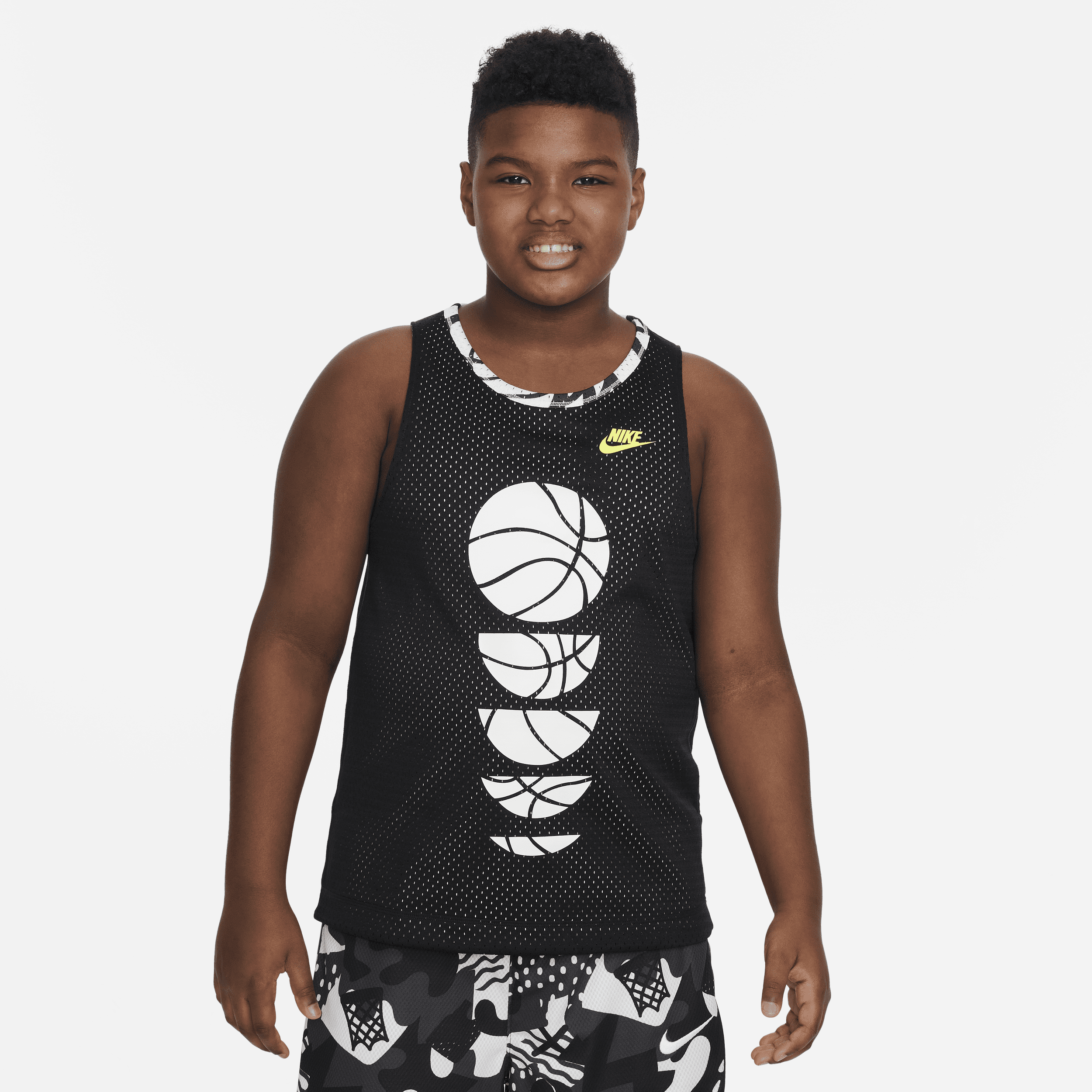 NIKE CULTURE OF BASKETBALL BIG KIDS' (BOYS') REVERSIBLE BASKETBALL JERSEY (EXTENDED SIZE),1000522944