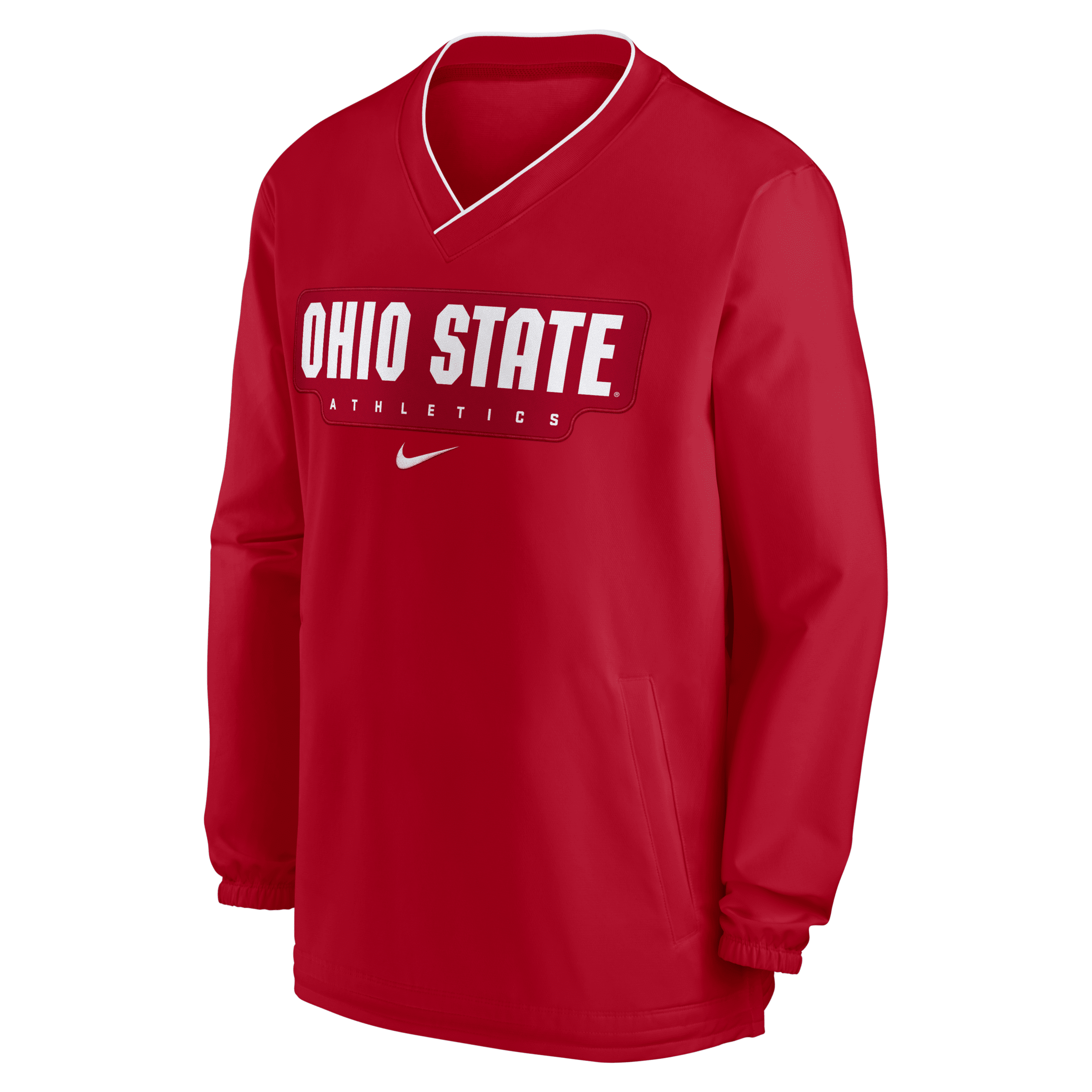 Nike Ohio State Buckeyes Sideline  Men's College Long-sleeve Windshirt In Red
