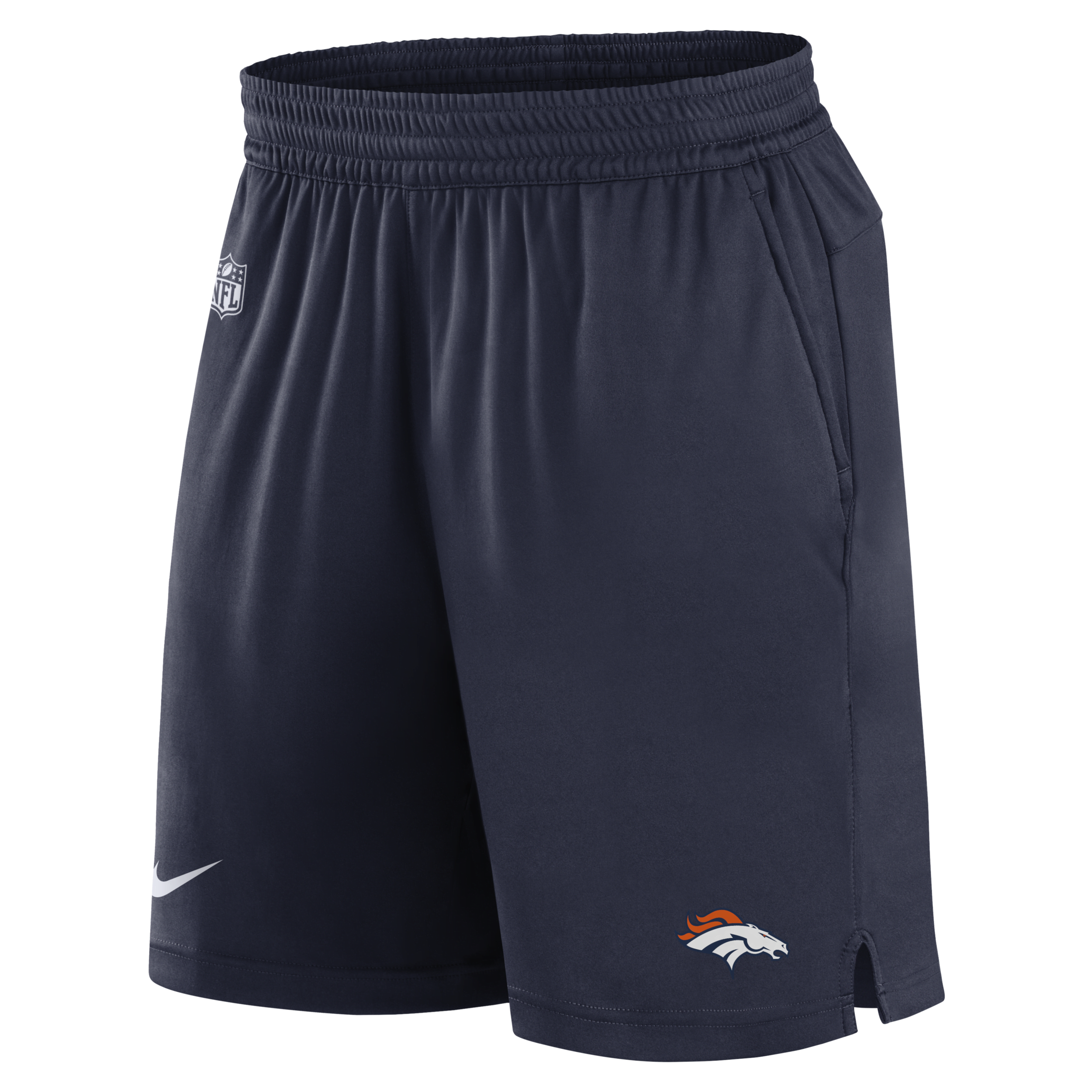 Nike Men's Dri-fit Sideline (nfl Denver Broncos) Shorts In Blue