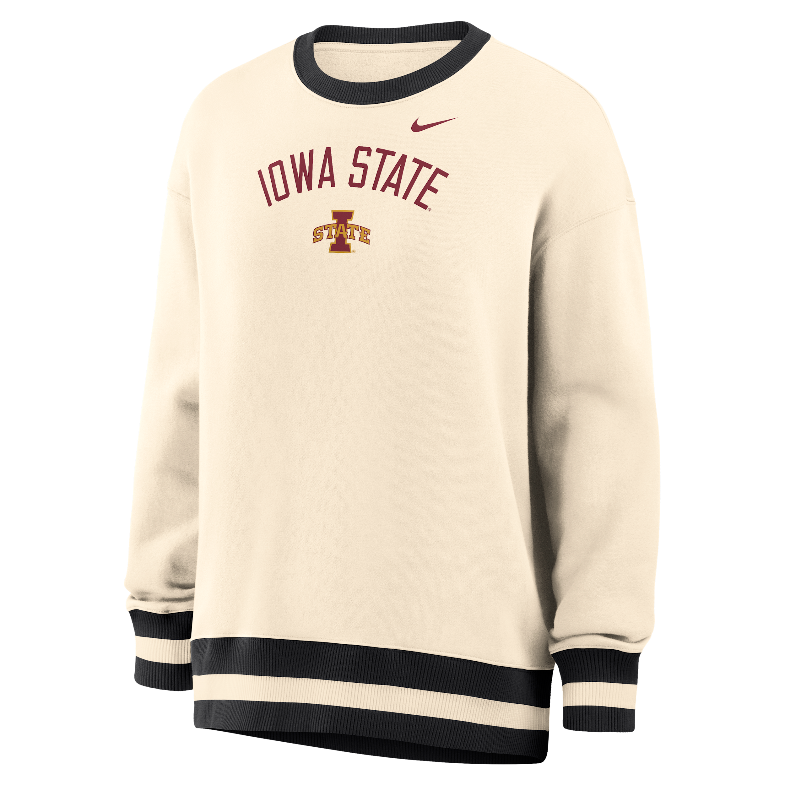 Nike Women's Phoenix (Iowa State) Oversized Crew-Neck Sweatshirt in Brown | IV9335-120