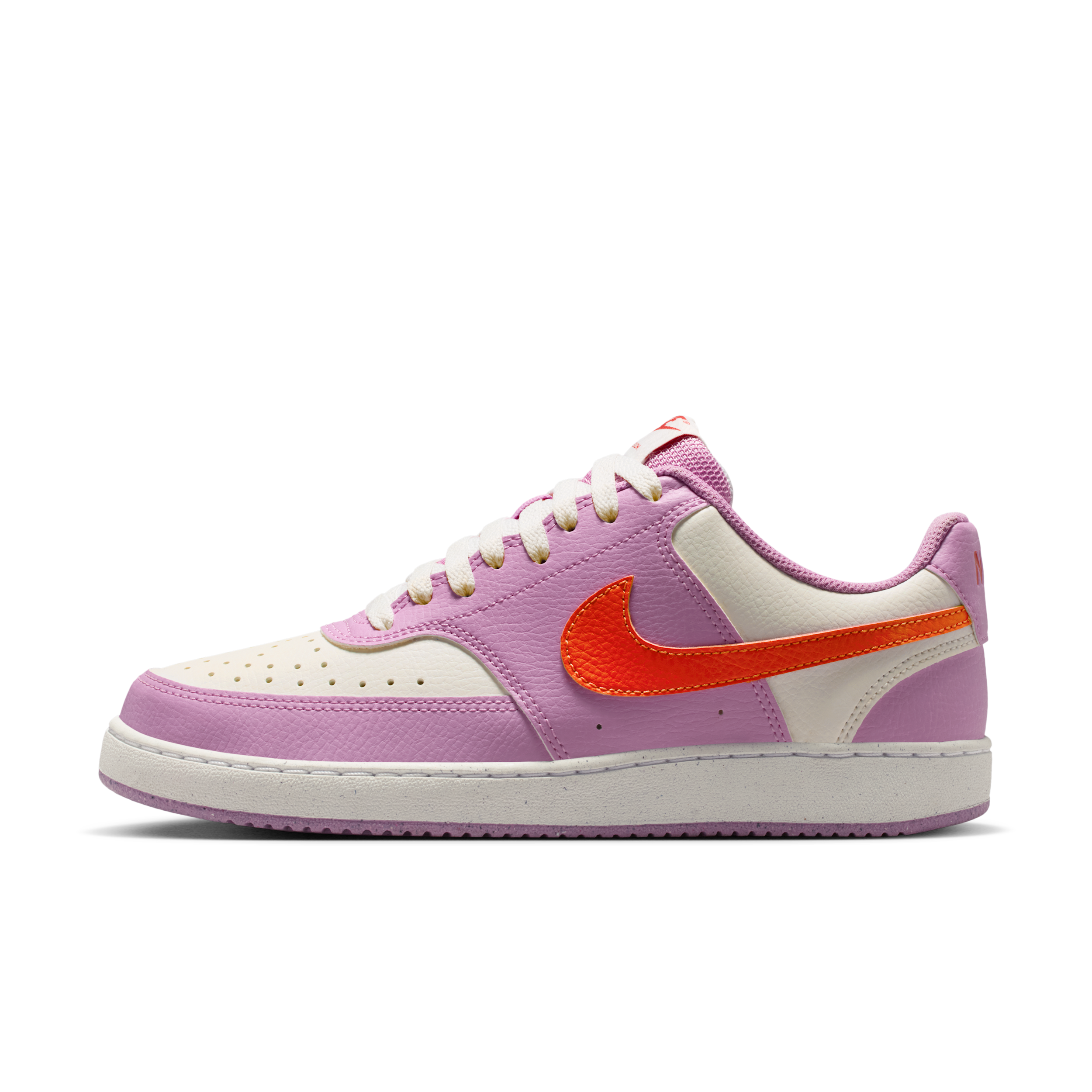 Nike Women's Court Vision Low Shoes, Size 11, Lt Mgnta/Lt Crmsn/Smt Wht