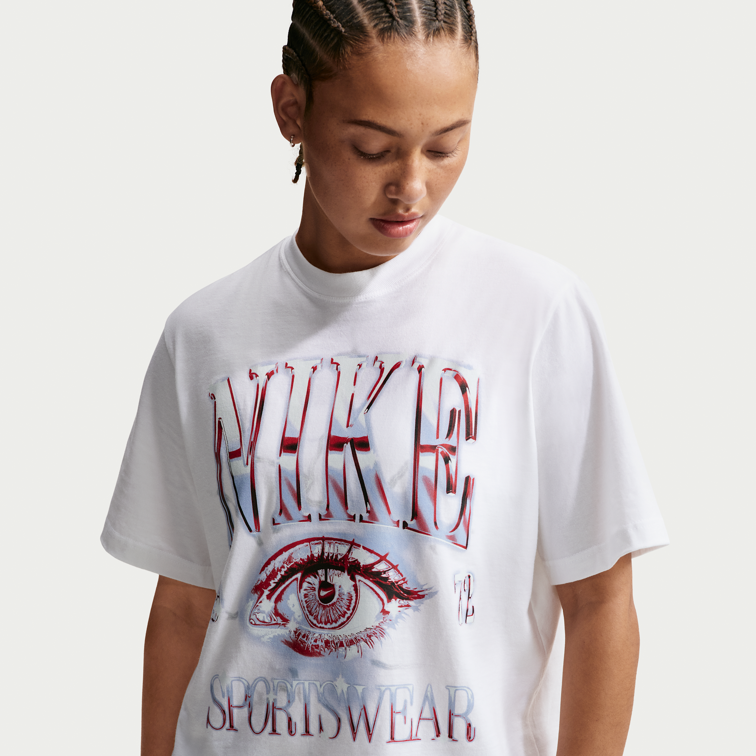 Nike Women's  Sportswear Essentials Boxy T-shirt In White
