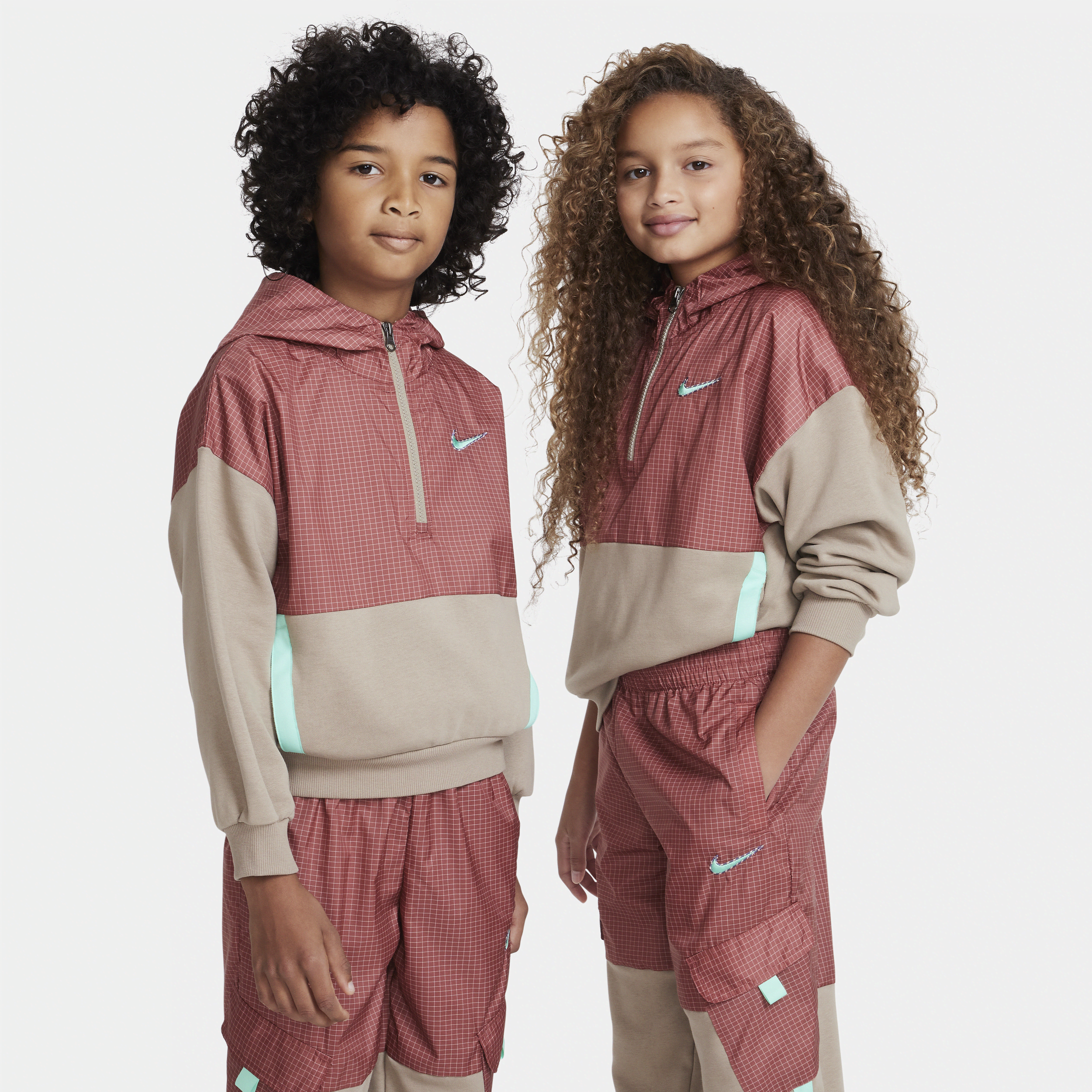 Nike Outdoor Play Big Kids' Oversized 1/2-Zip Hoodie.