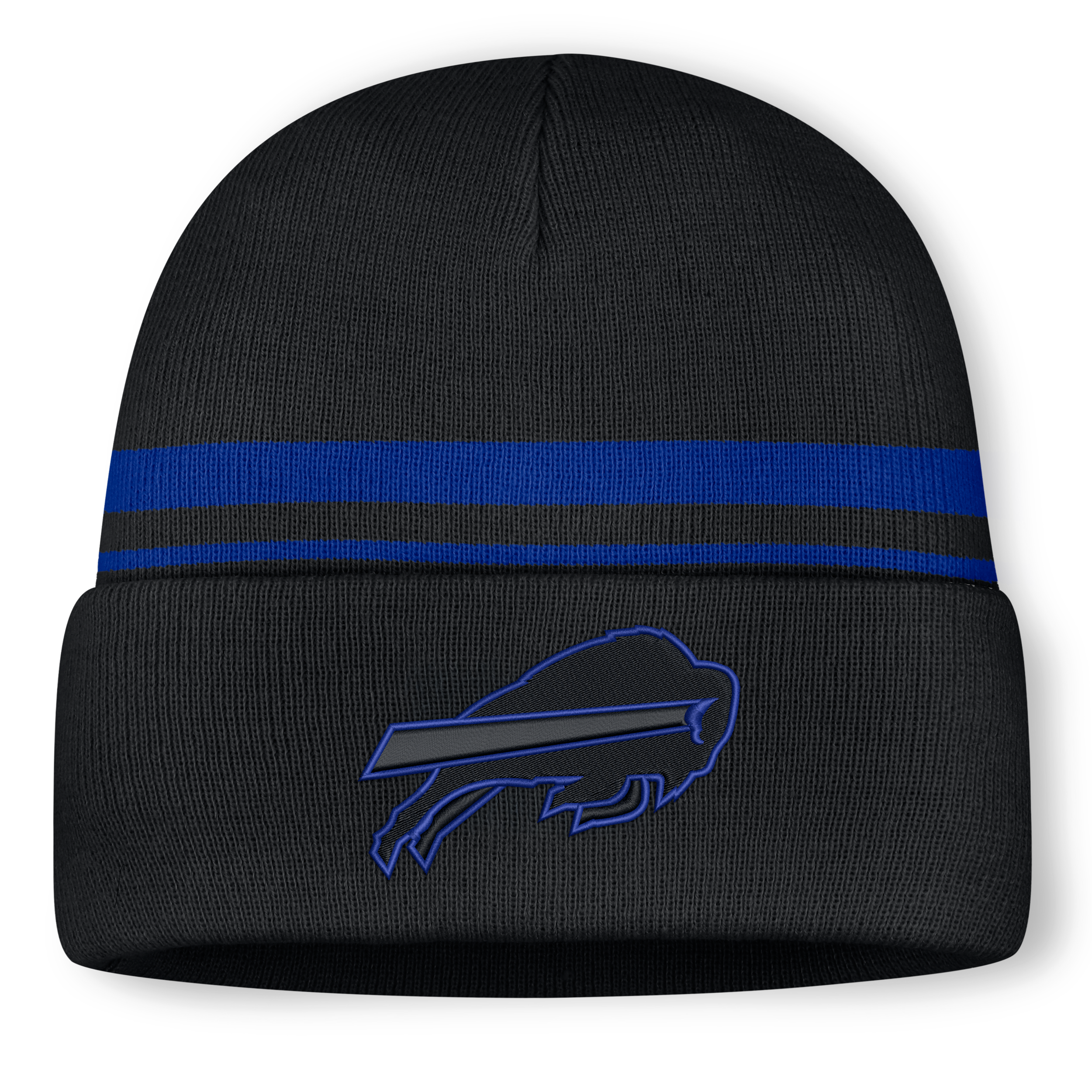 Buffalo Bills Primetime Utility Nike Men's NFL Cuffed Beanie in Black | NF4001UW81-10L