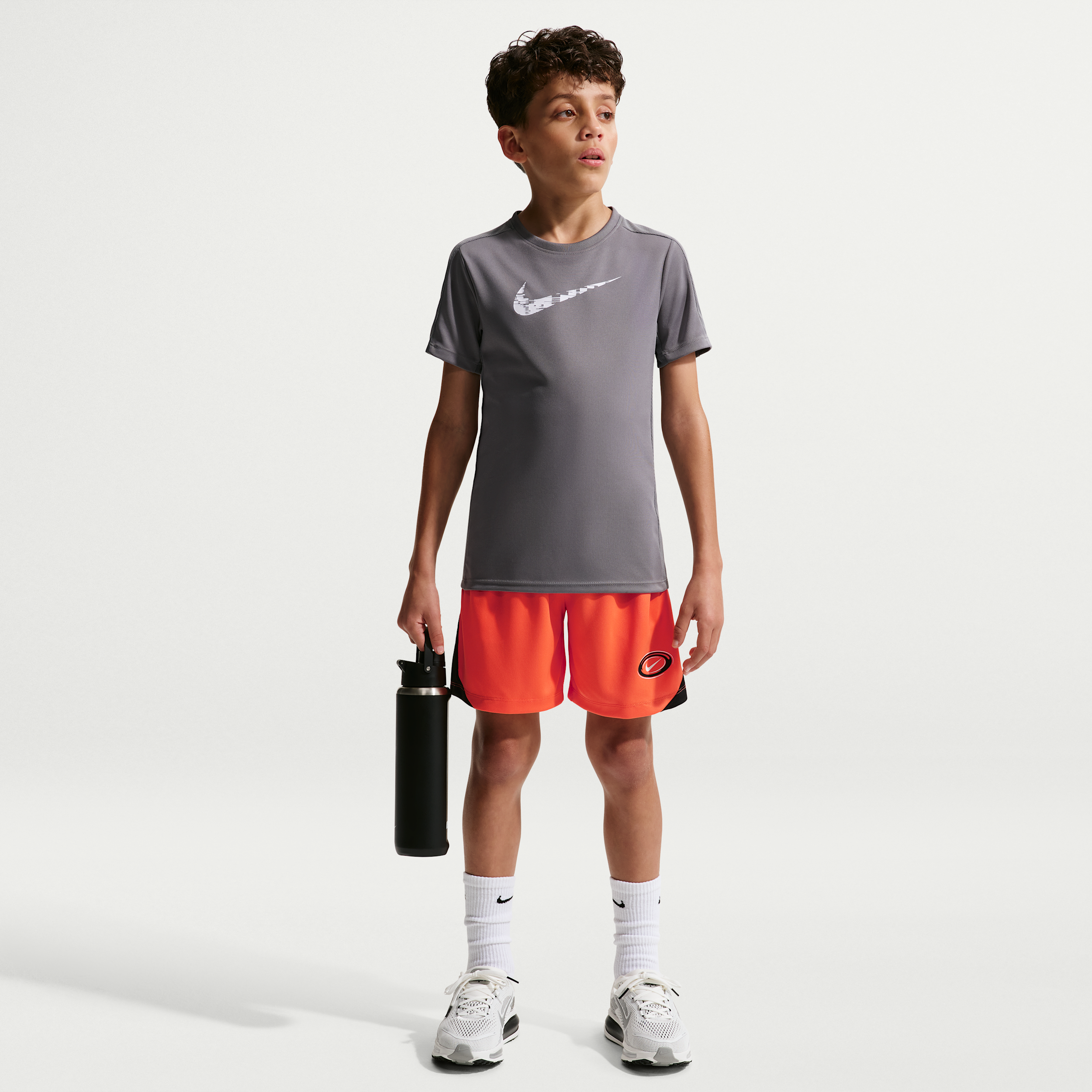 Nike Multi Big Kids' (Boys') Dri-FIT Knit Shorts in Orange | IF2502-842