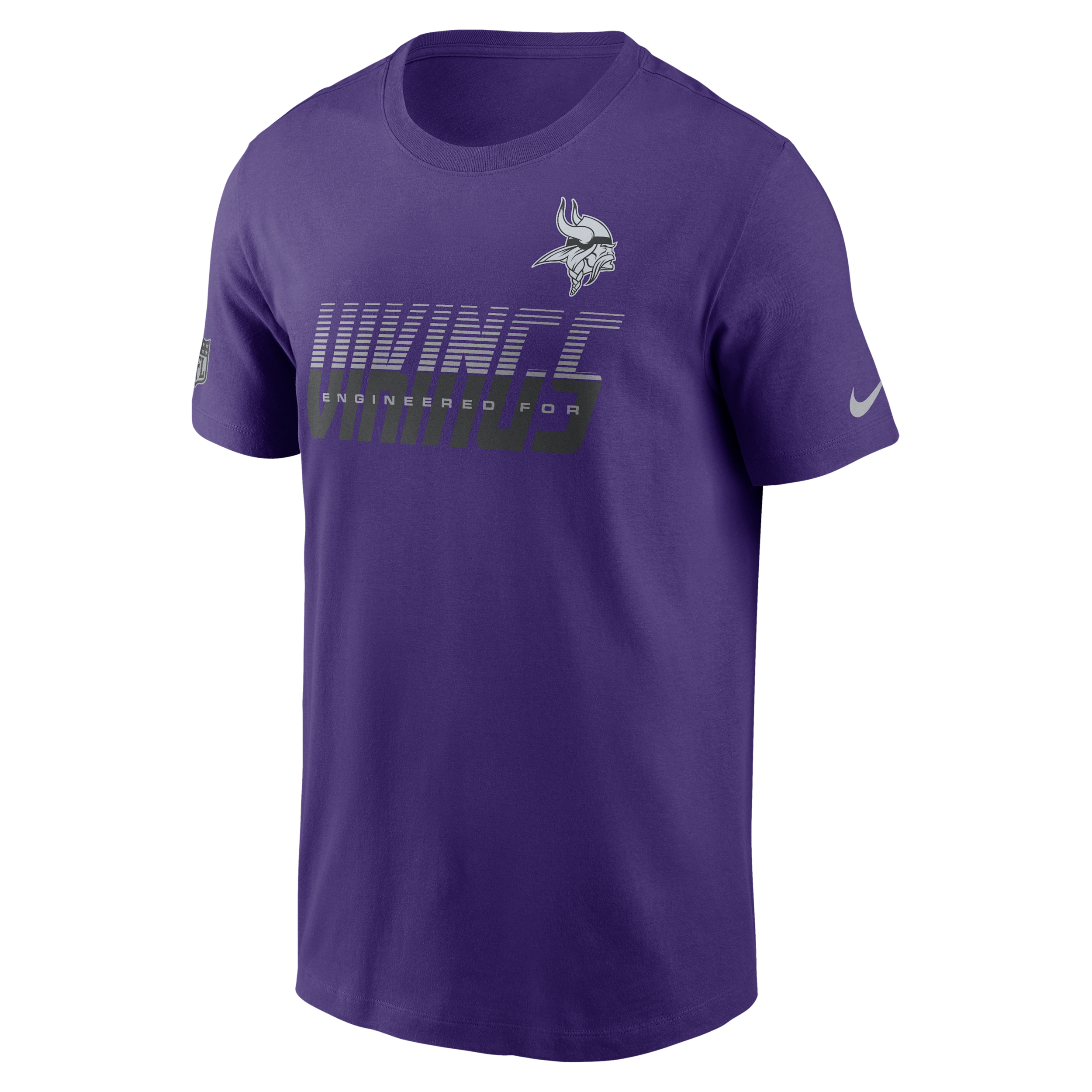 Minnesota Vikings Sideline Team Issue Nike Men's Dri-FIT NFL T-Shirt in Purple | 02ET51L9M-TF9