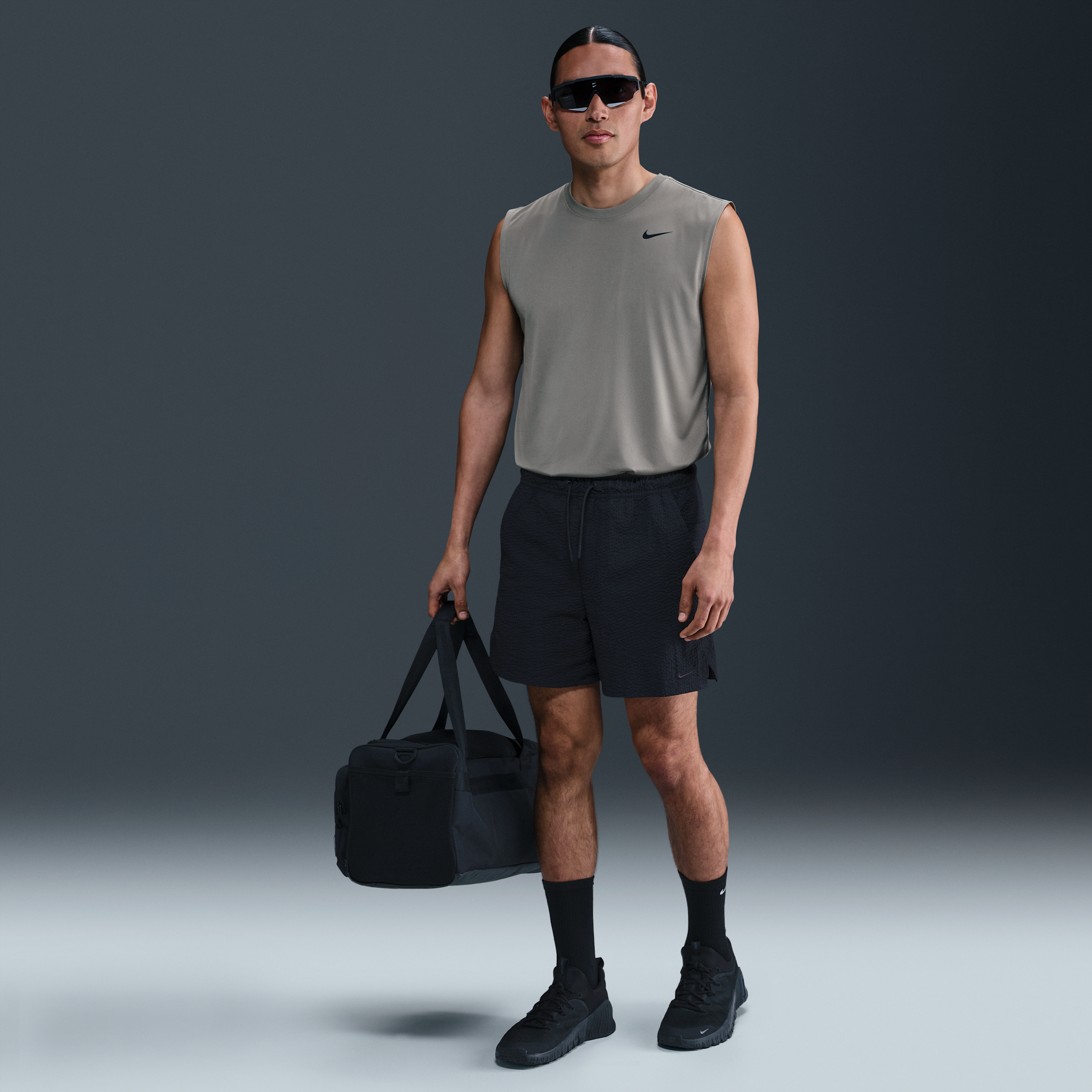 Nike Dri-fit 5-inch Unlined Versatile Shorts In Black