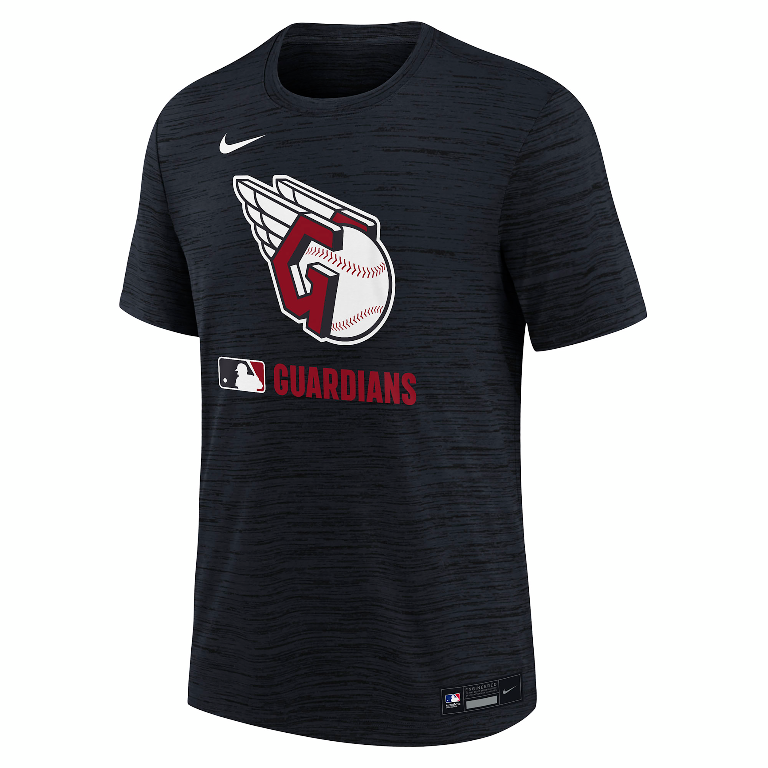 Nike Cleveland Guardians Authentic Collection Velocity Big Kidsâ  Dri-fit Mlb T-shirt In Black