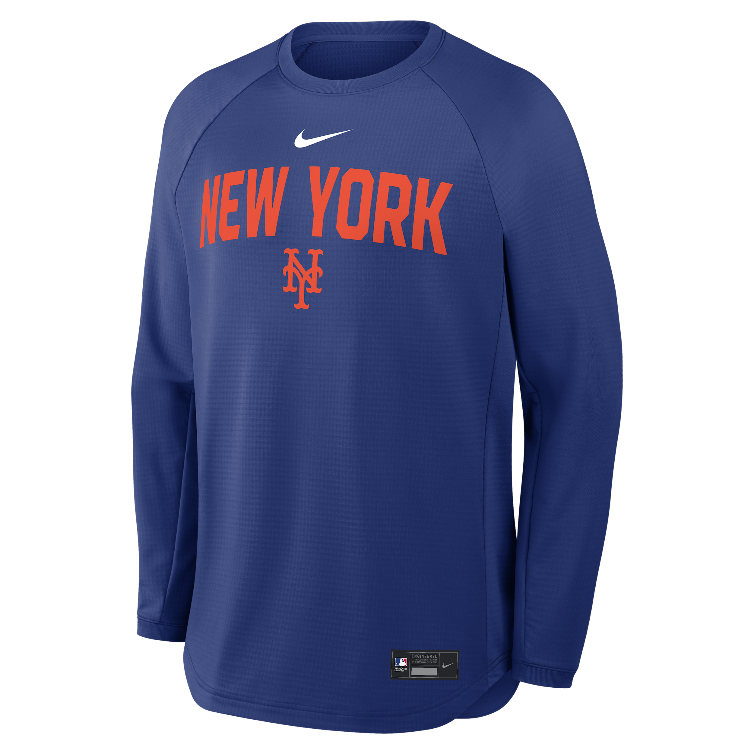 New York Mets Authentic Collection Nike Men's Dri-FIT Pullover Crew in Blue | 04H211TUNME-7PG