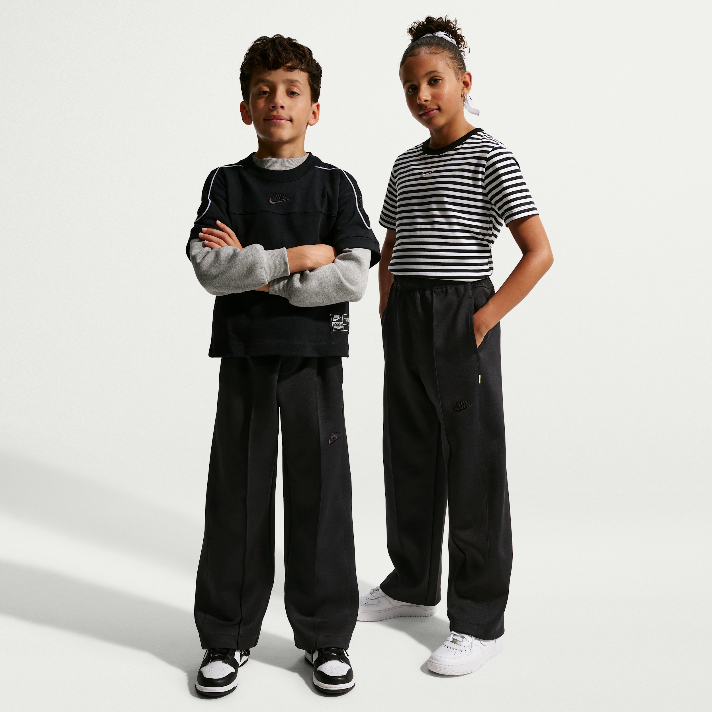 Nike Sportswear Collection Big Kids' (Boys') Polyknit Pants in Black | IM4523-010